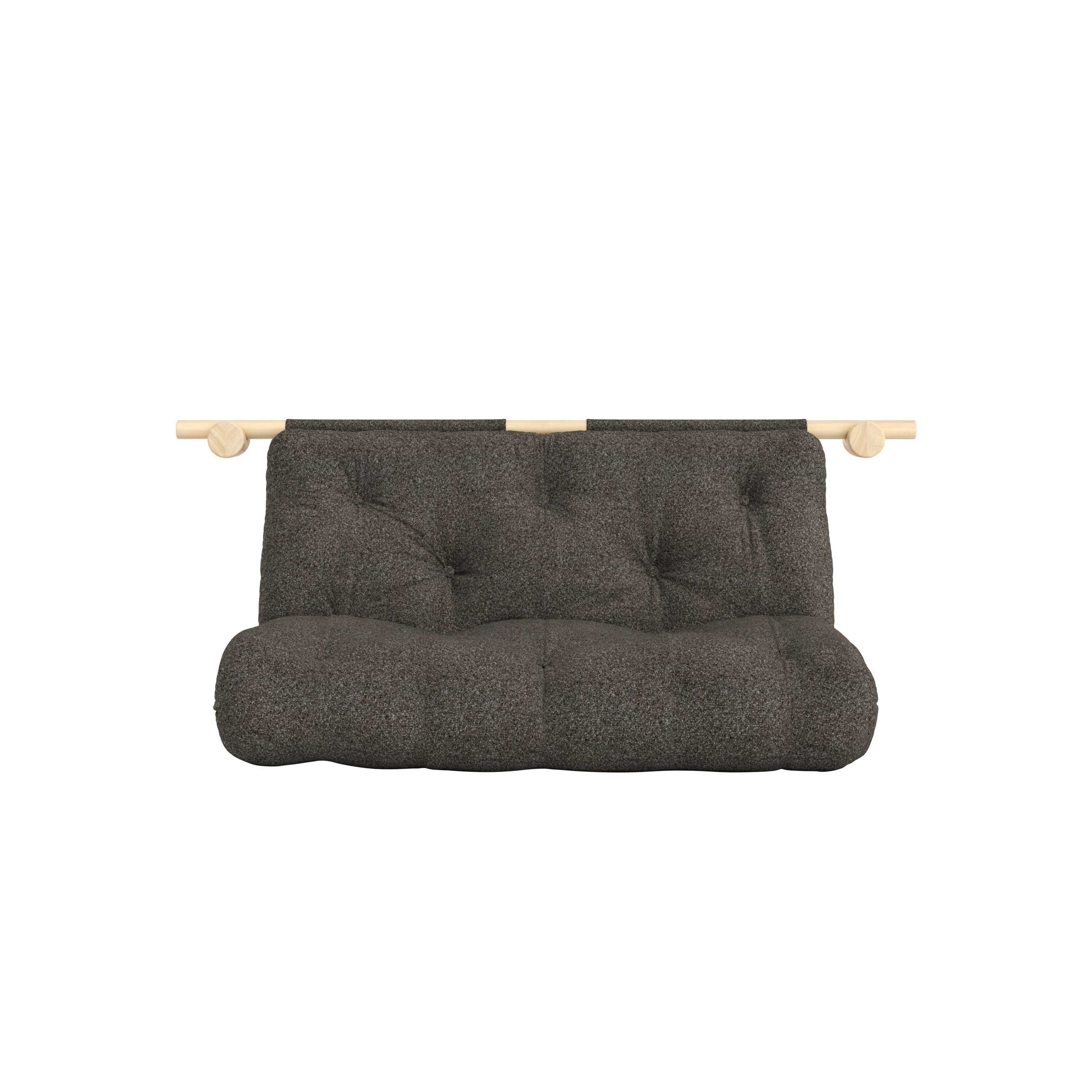 HOOKED RAW 135 X 200 W. BRAVO MATTRESS MELLOW BROWN