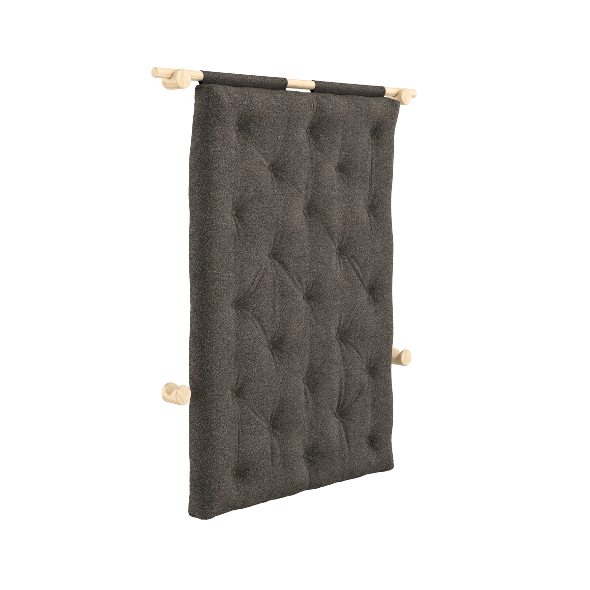 HOOKED RAW 135 X 200 W. BRAVO MATTRESS MELLOW BROWN