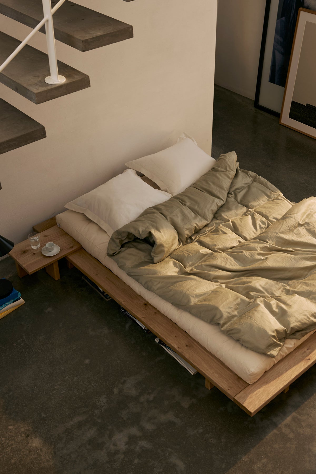 JAPAN BED OAK 120 X 200