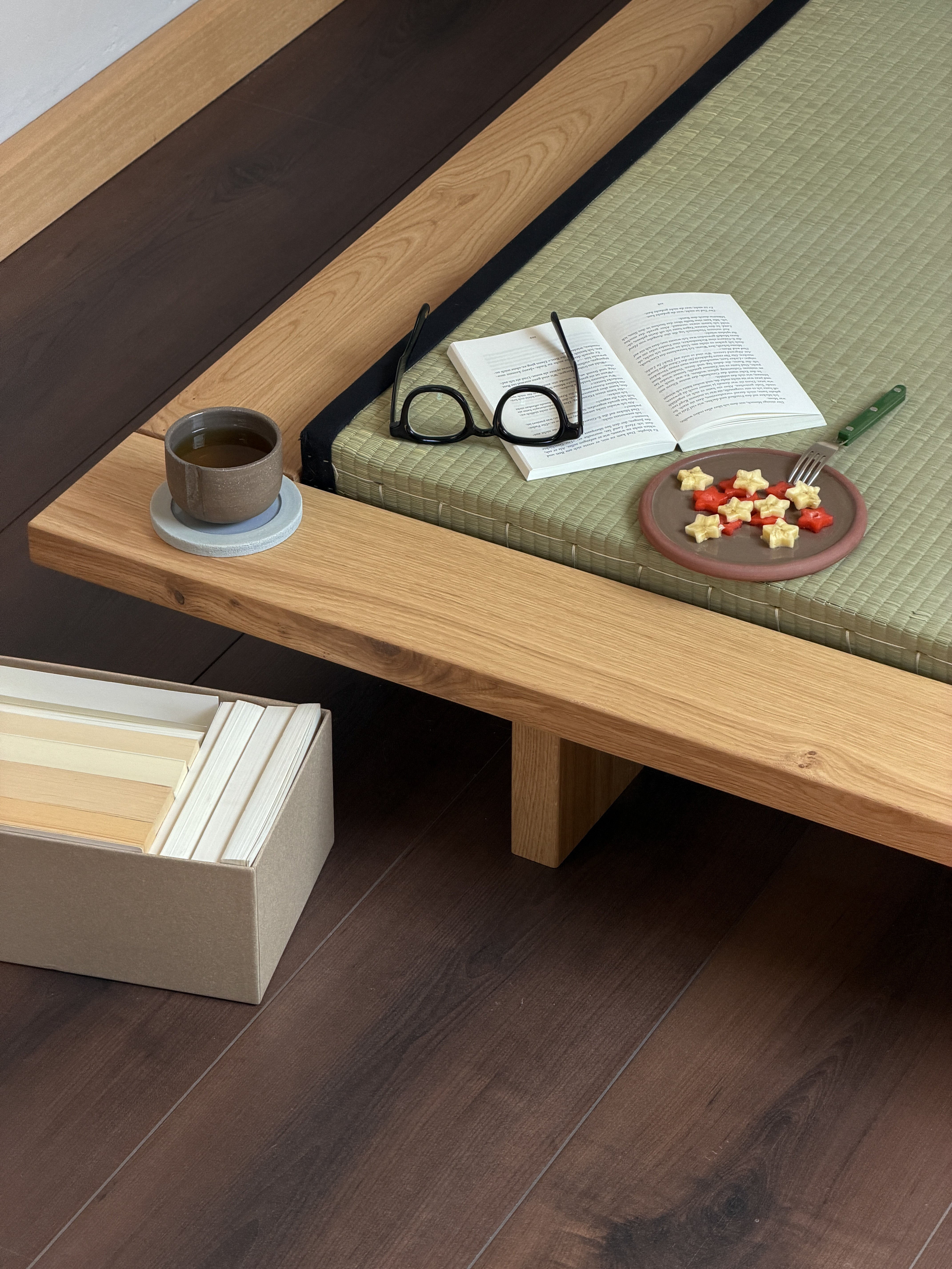 JAPAN BED OAK 90 X 200
