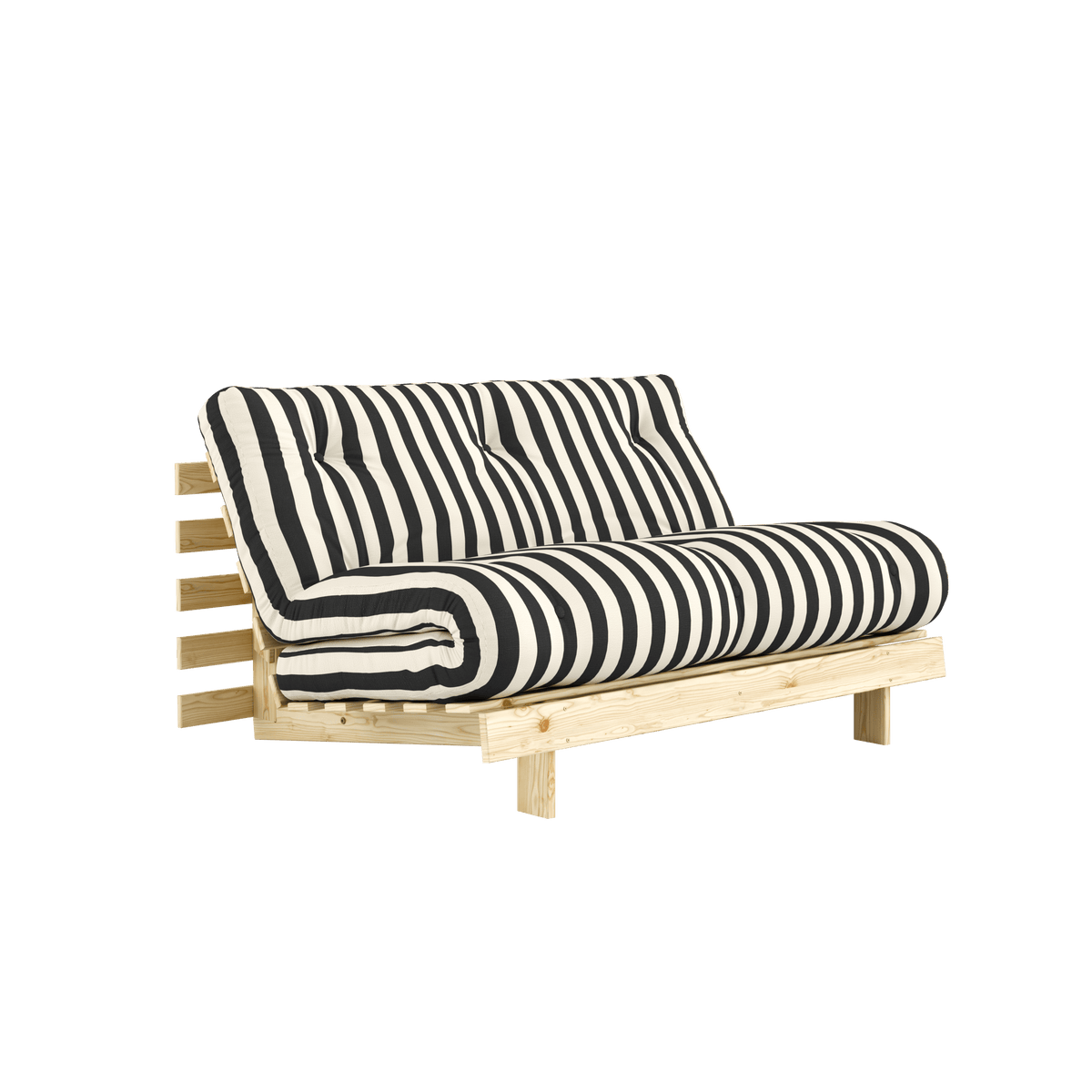ROOTS RAW 140 X 200 W. ROOTS MATTRESS BLACK-WHITE