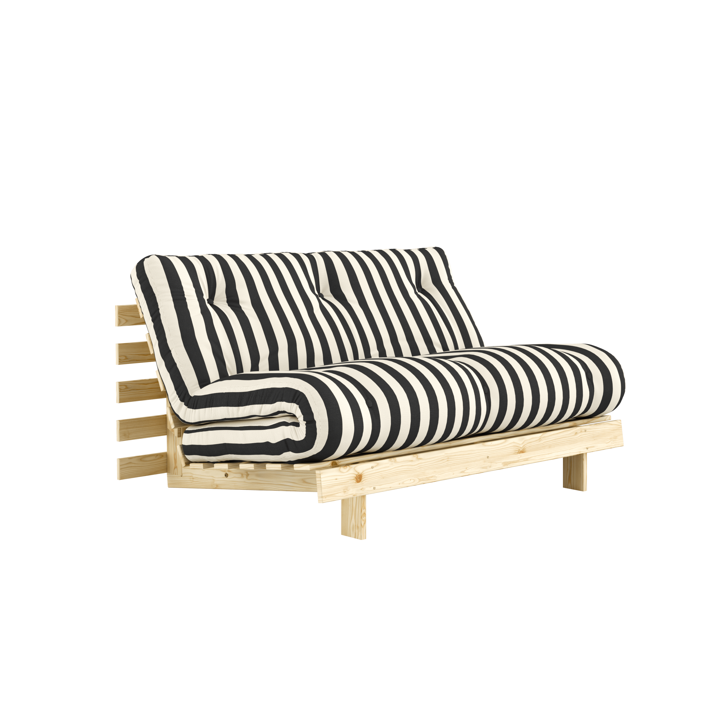 ROOTS RAW 140 X 200 W. ROOTS MATTRESS BLACK-WHITE