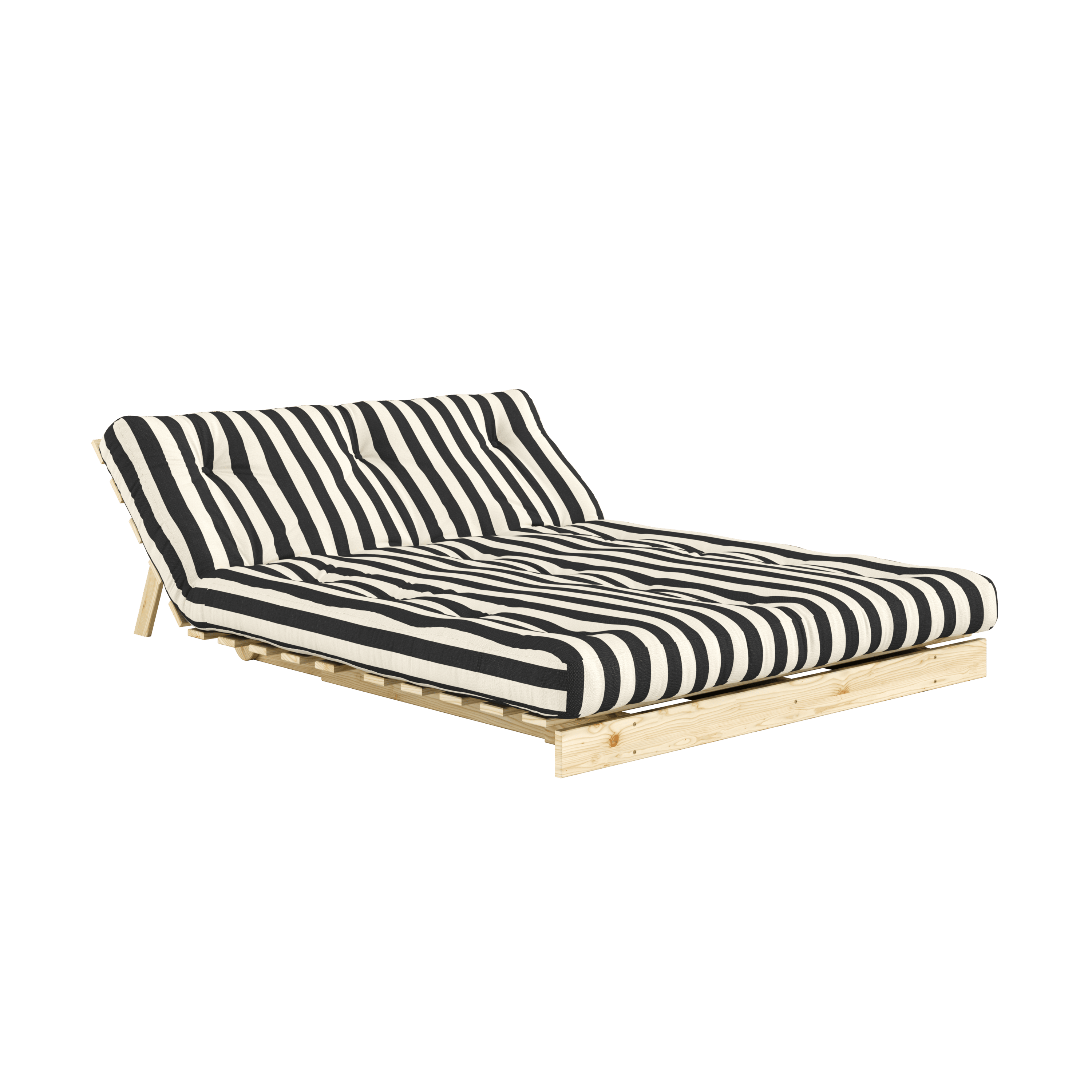 ROOTS RAW 140 X 200 W. ROOTS MATTRESS BLACK-WHITE