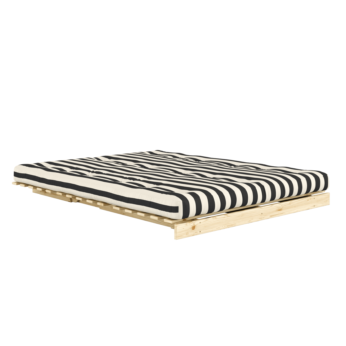 ROOTS RAW 160 X 200 W. ROOTS MATTRESS BLACK-WHITE