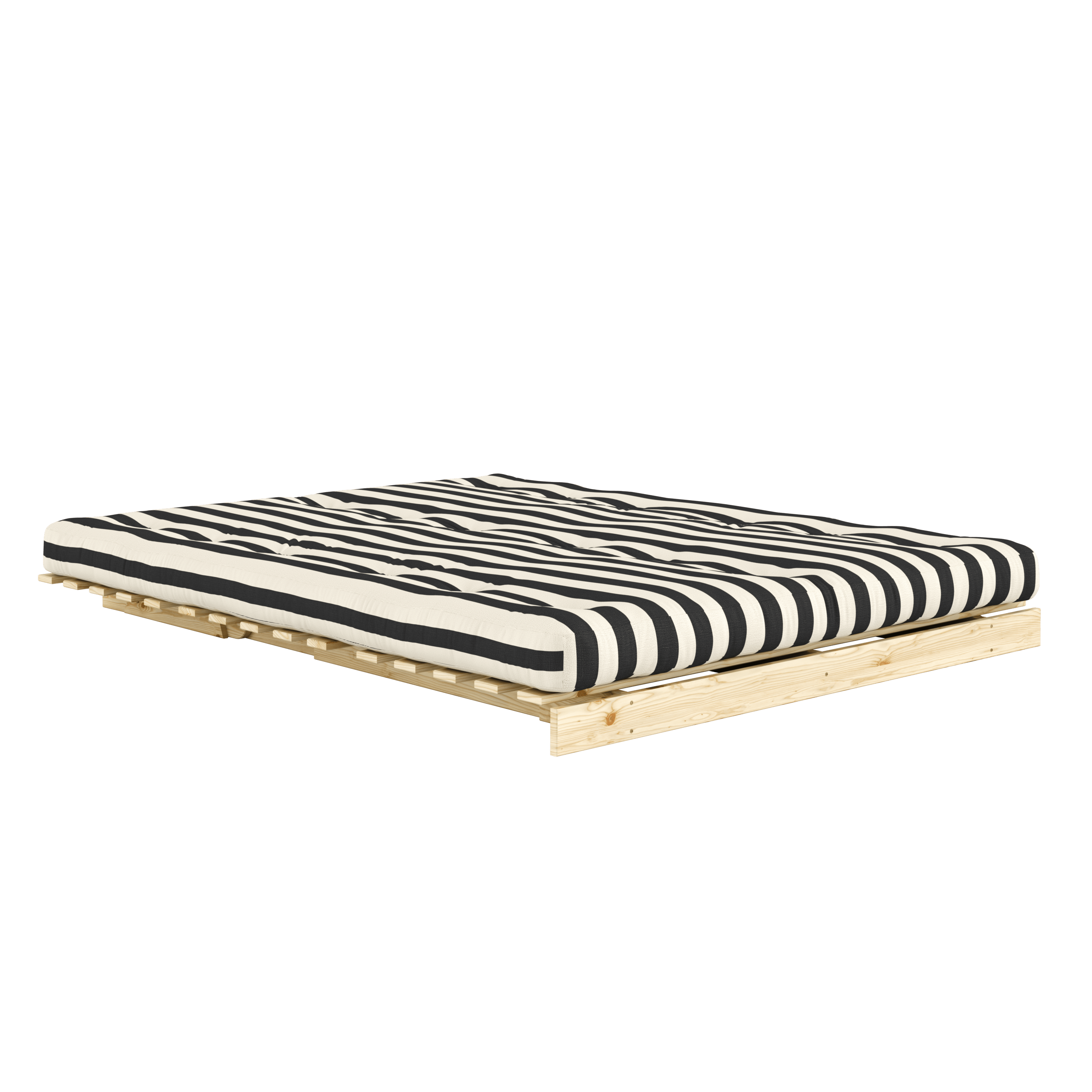 ROOTS RAW 160 X 200 W. ROOTS MATTRESS BLACK-WHITE