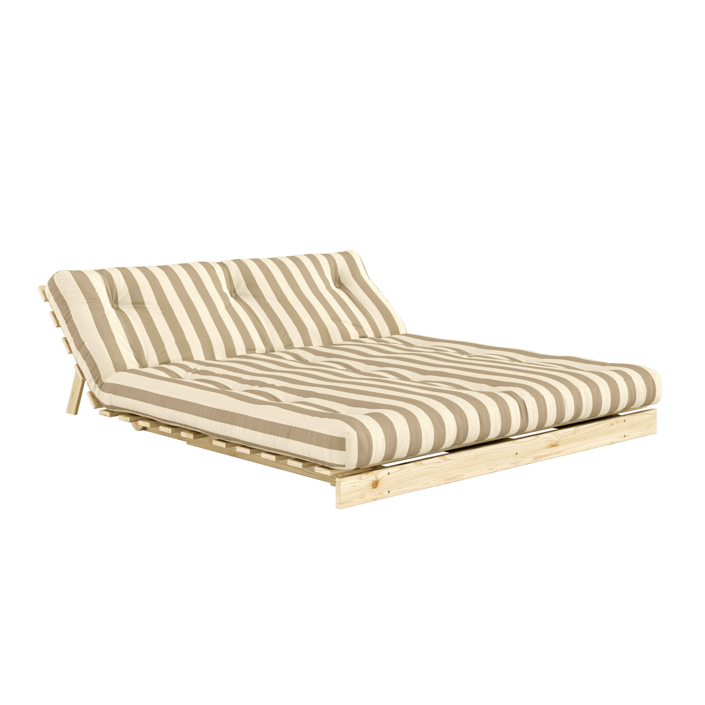 ROOTS RAW 160 X 200 W. ROOTS MATTRESS CREAM-SAND