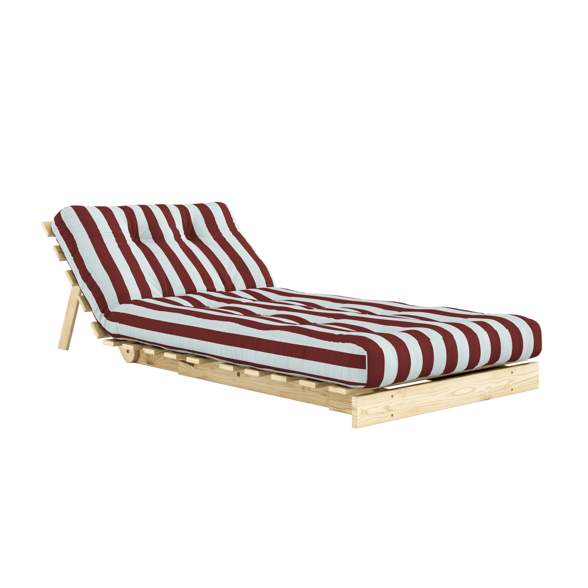 ROOTS RAW 90 X 200 W. ROOTS MATTRESS BURGUNDY-LIGHT BLUE