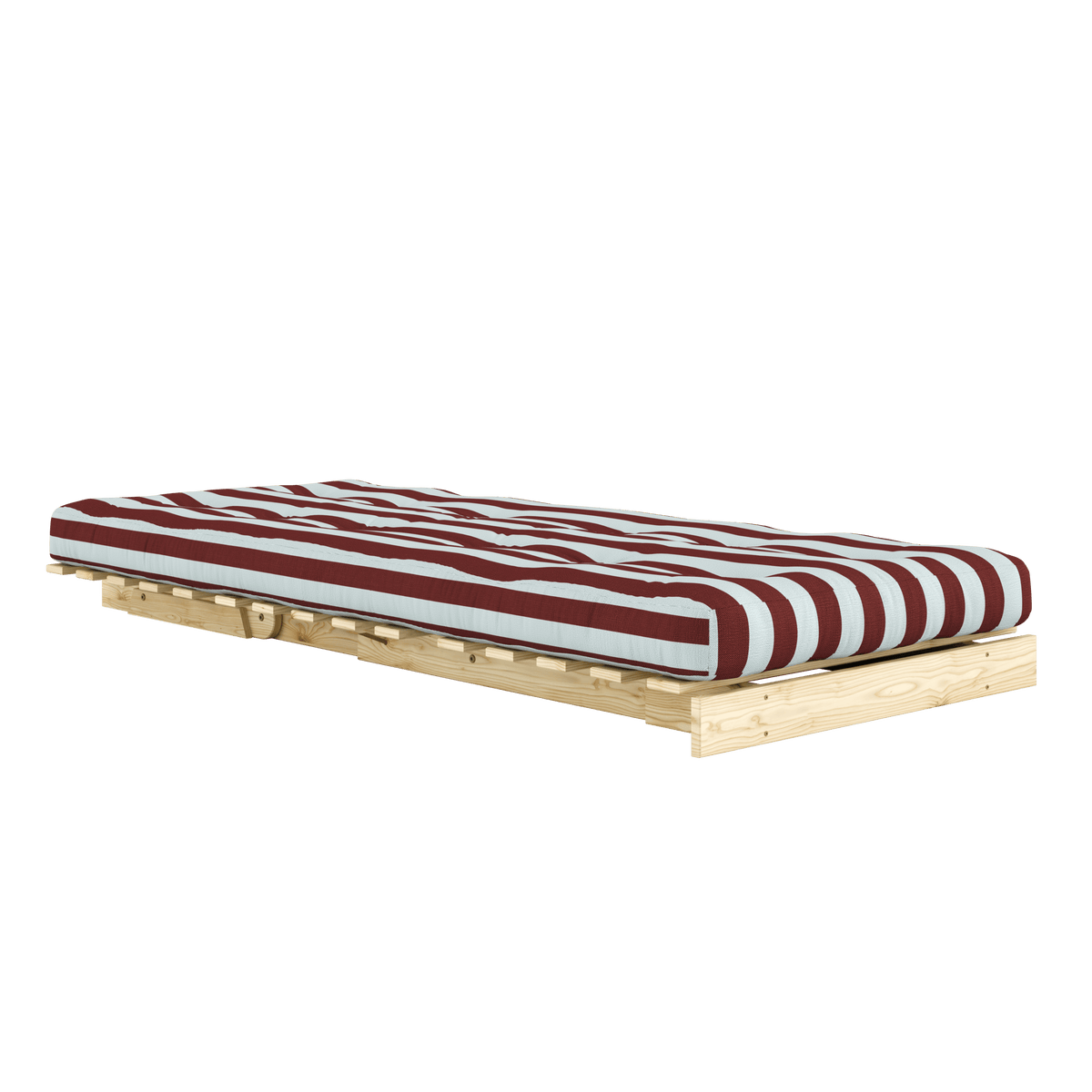 ROOTS RAW 90 X 200 W. ROOTS MATTRESS BURGUNDY-LIGHT BLUE