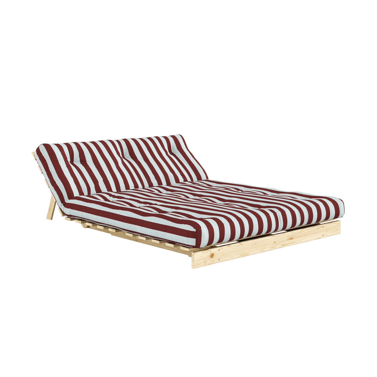 ROOTS RAW 140 X 200 W. ROOTS MATTRESS BURGUNDY-LIGHT BLUE
