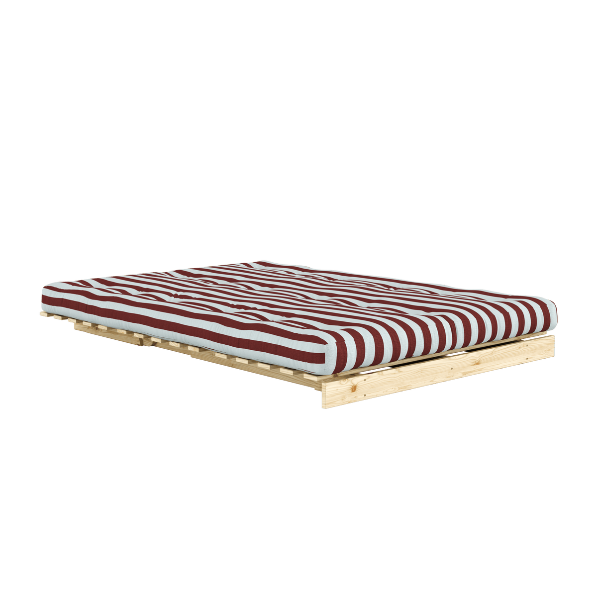 ROOTS RAW 140 X 200 W. ROOTS MATTRESS BURGUNDY-LIGHT BLUE