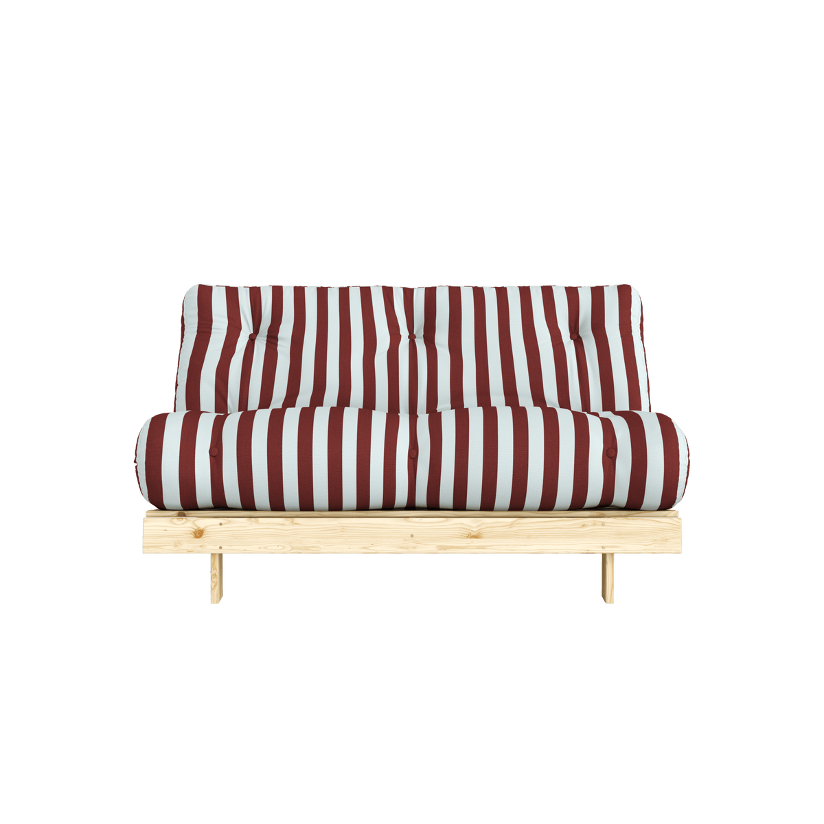 ROOTS RAW 140 X 200 W. ROOTS MATTRESS BURGUNDY-LIGHT BLUE