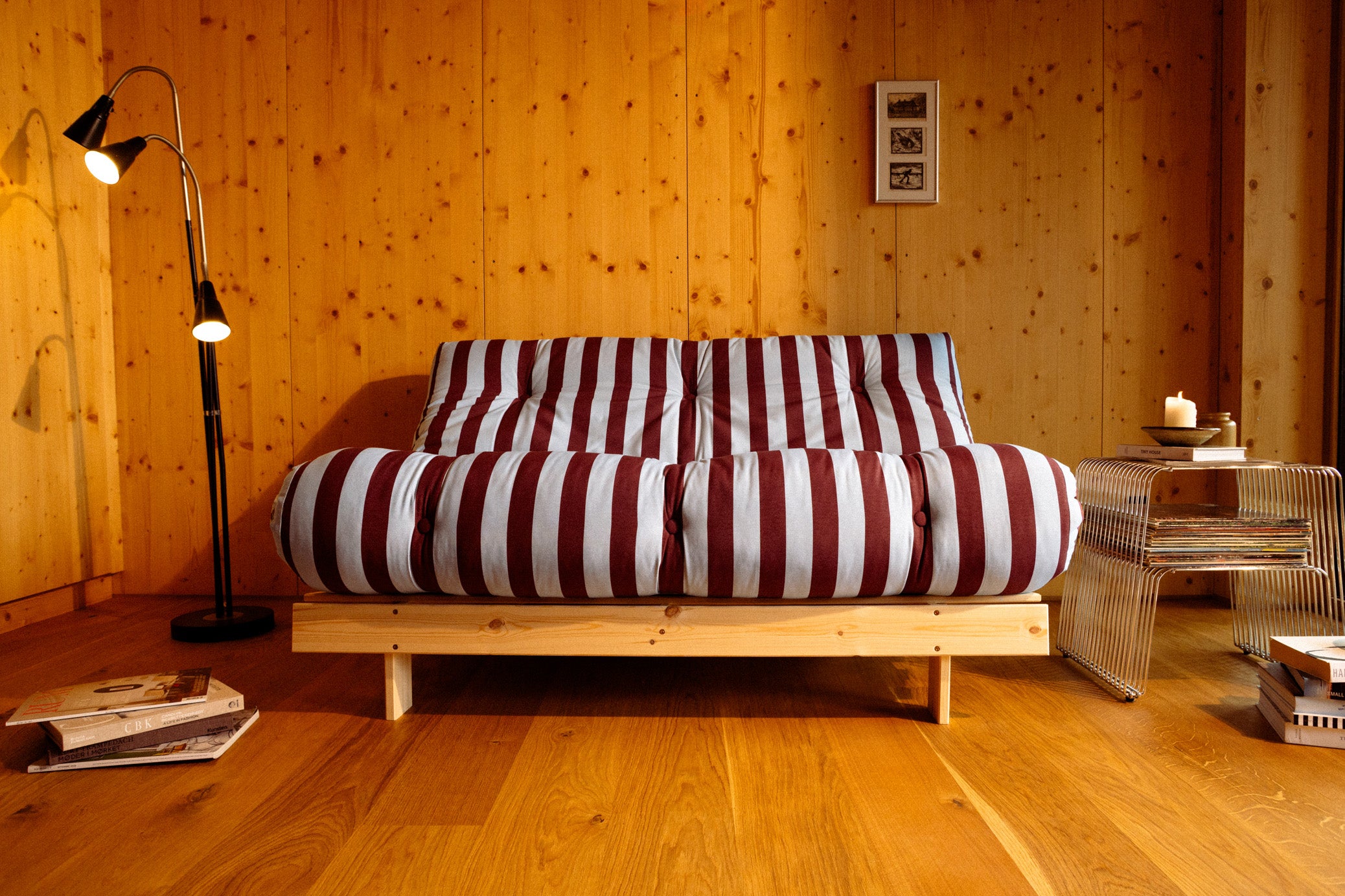 ROOTS RAW 160 X 200 W. ROOTS MATTRESS BURGUNDY-LIGHT BLUE
