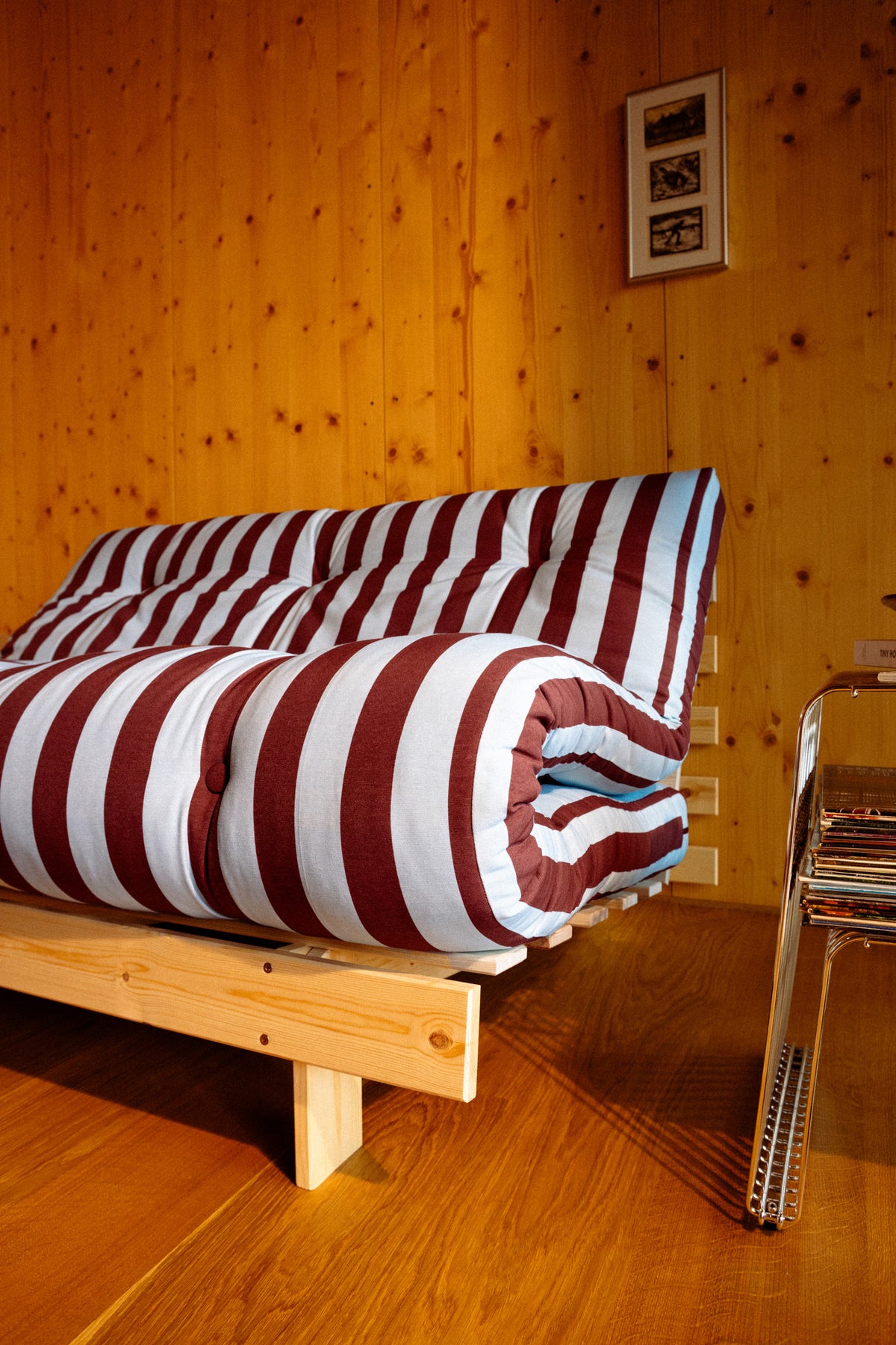 ROOTS RAW 90 X 200 W. ROOTS MATTRESS BURGUNDY-LIGHT BLUE