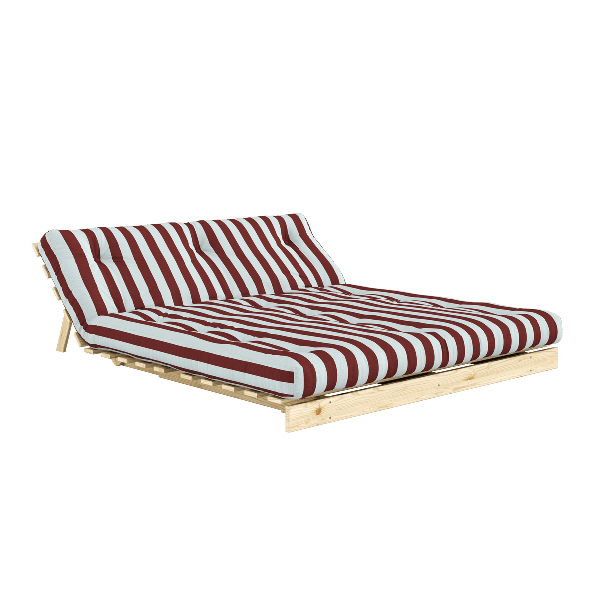 ROOTS RAW 160 X 200 W. ROOTS MATTRESS BURGUNDY-LIGHT BLUE