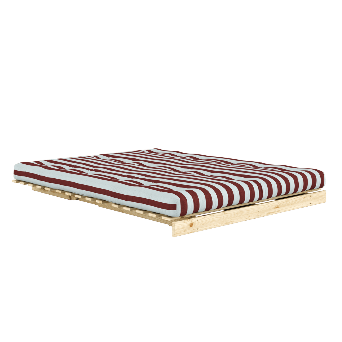 ROOTS RAW 160 X 200 W. ROOTS MATTRESS BURGUNDY-LIGHT BLUE