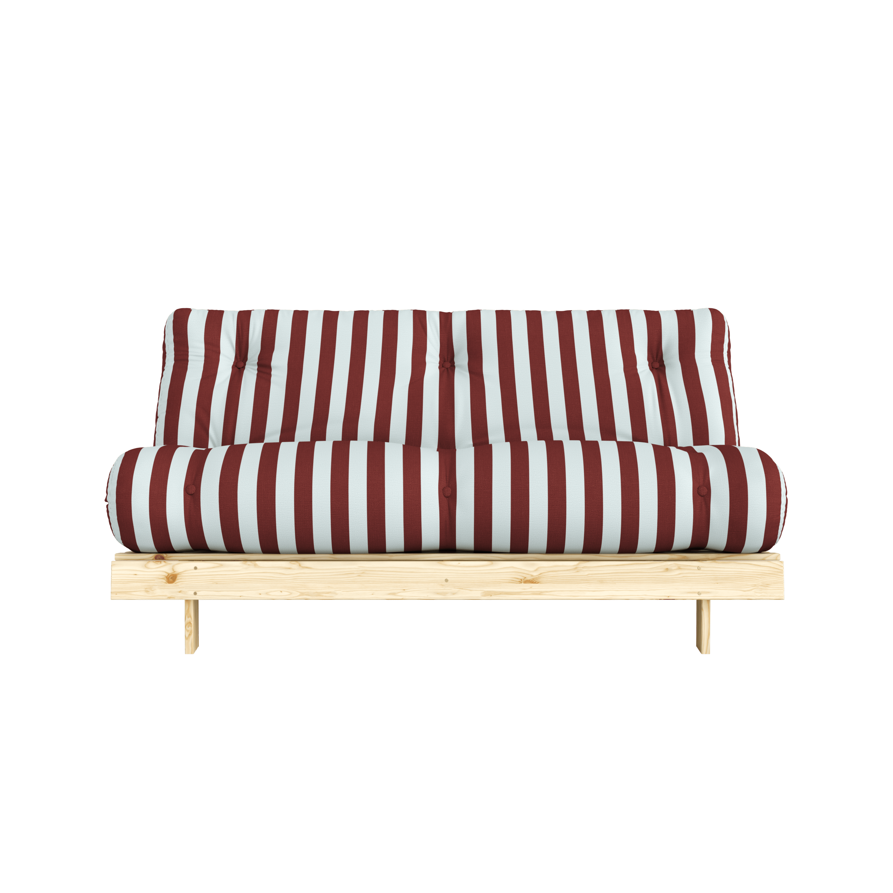 ROOTS RAW 160 X 200 W. ROOTS MATTRESS BURGUNDY-LIGHT BLUE