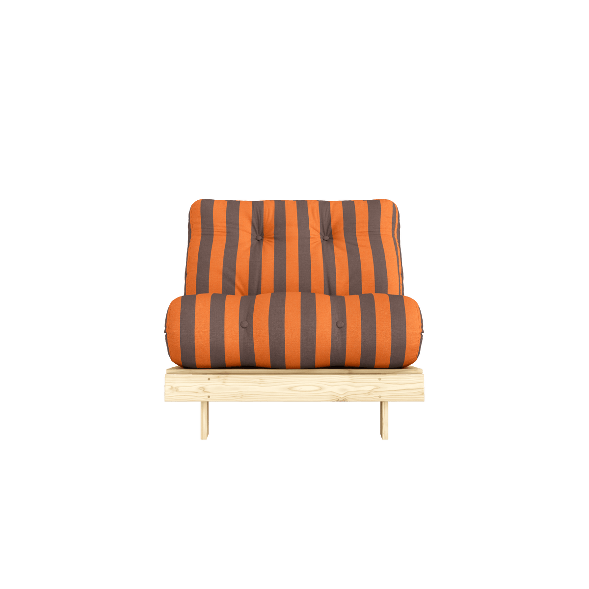 ROOTS RAW 90 X 200 W. ROOTS MATTRESS ORANGE-BROWN