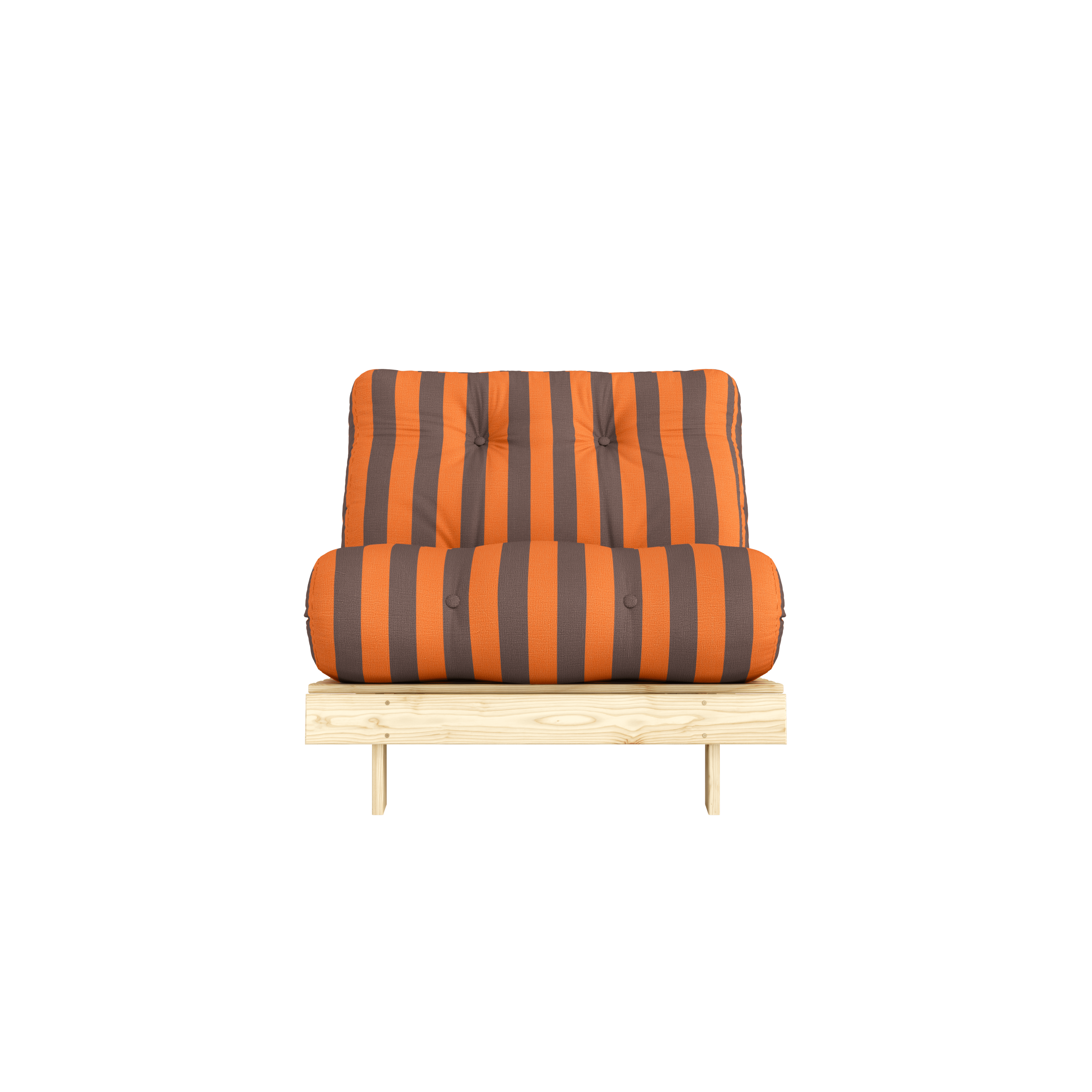 ROOTS RAW 90 X 200 W. ROOTS MATTRESS ORANGE-BROWN