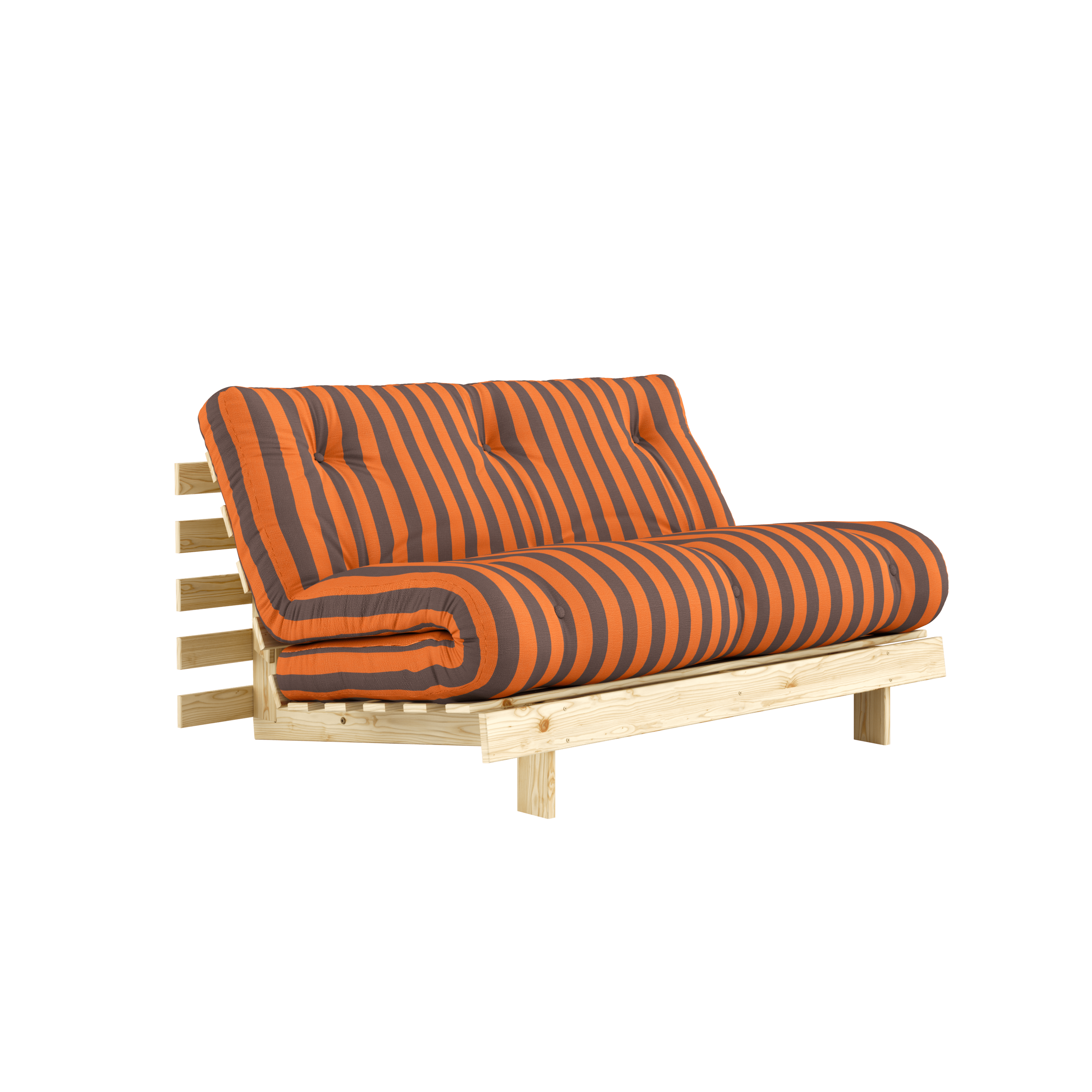 ROOTS RAW 140 X 200 W. ROOTS MATTRESS ORANGE-BROWN