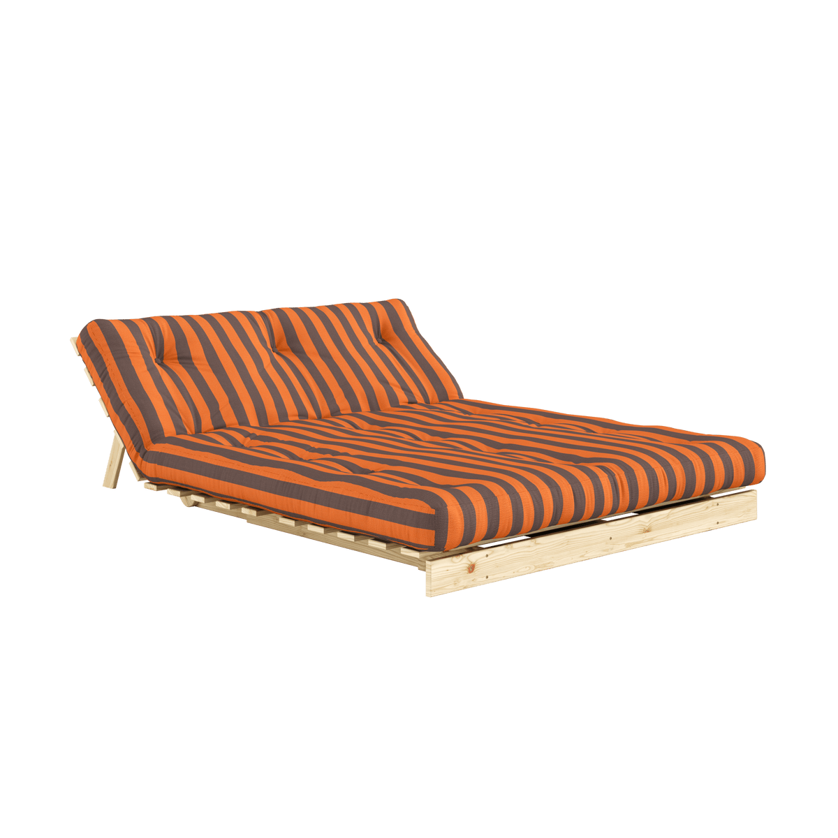 ROOTS RAW 140 X 200 W. ROOTS MATTRESS ORANGE-BROWN