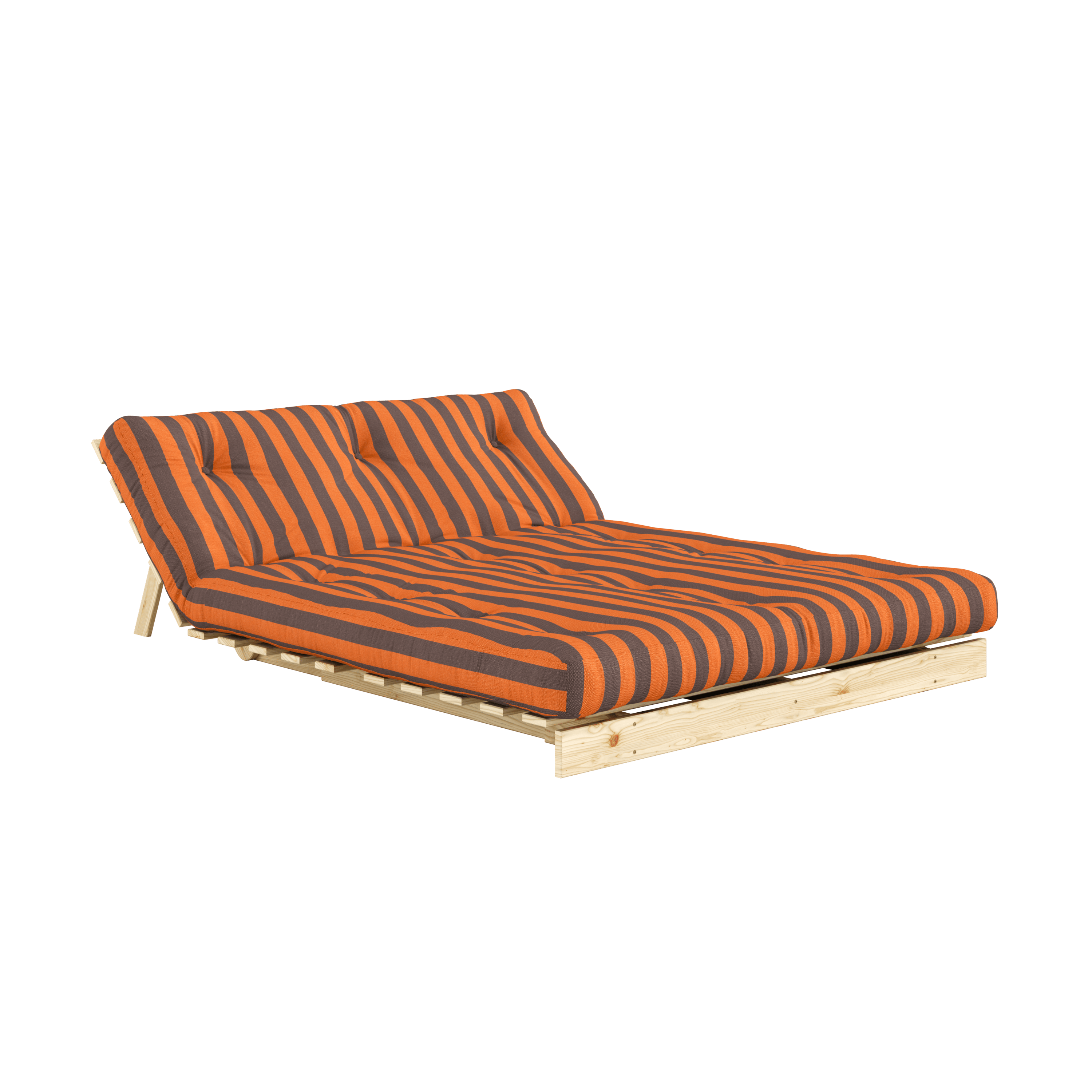ROOTS RAW 140 X 200 W. ROOTS MATTRESS ORANGE-BROWN
