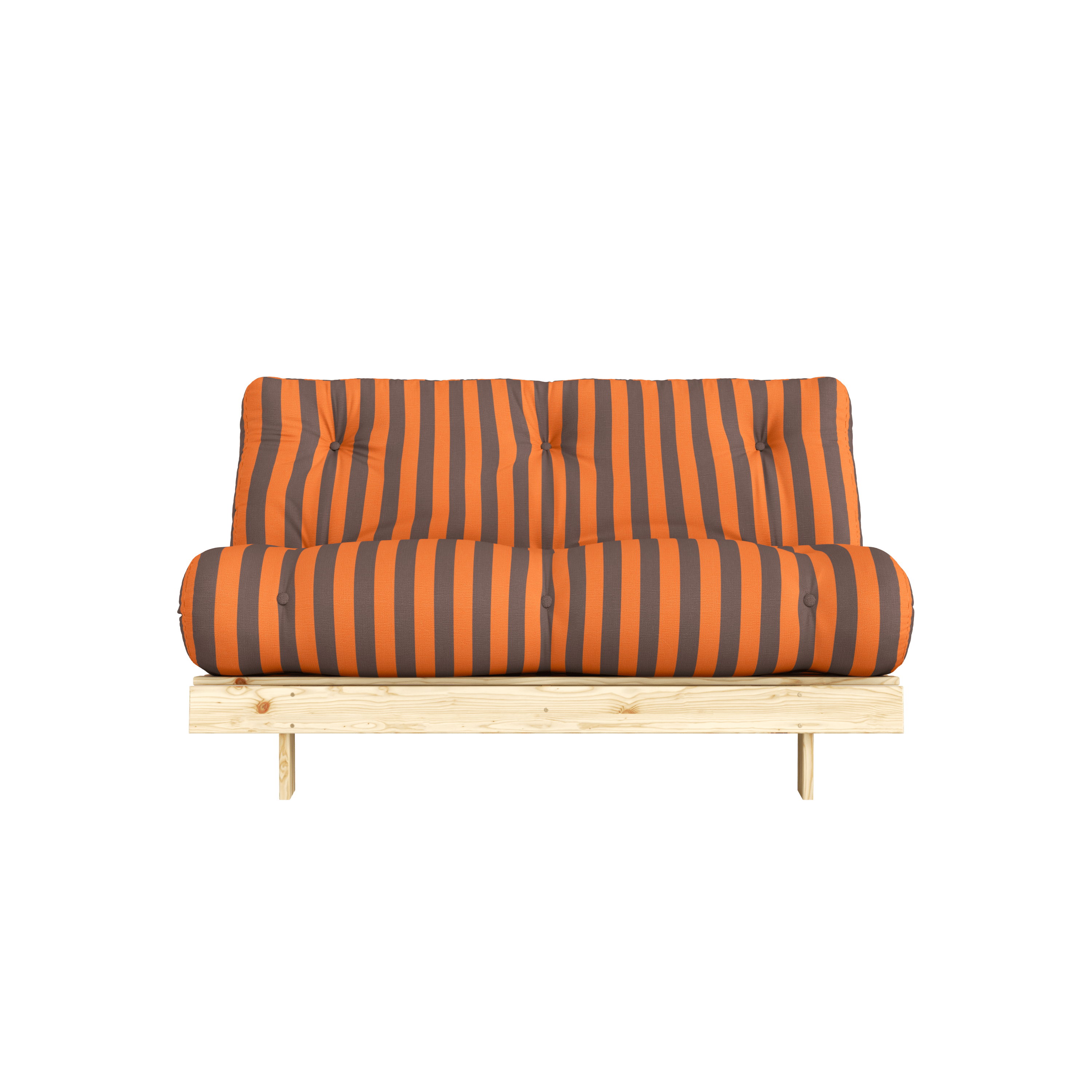 ROOTS RAW 140 X 200 W. ROOTS MATTRESS ORANGE-BROWN