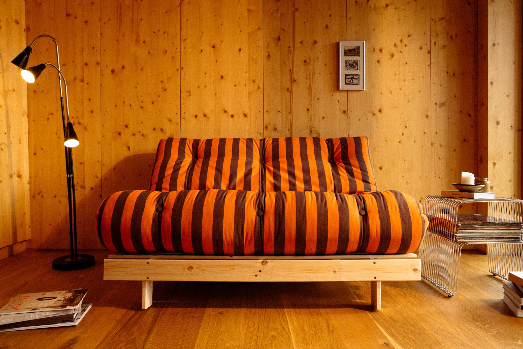 ROOTS RAW 140 X 200 W. ROOTS MATTRESS ORANGE-BROWN