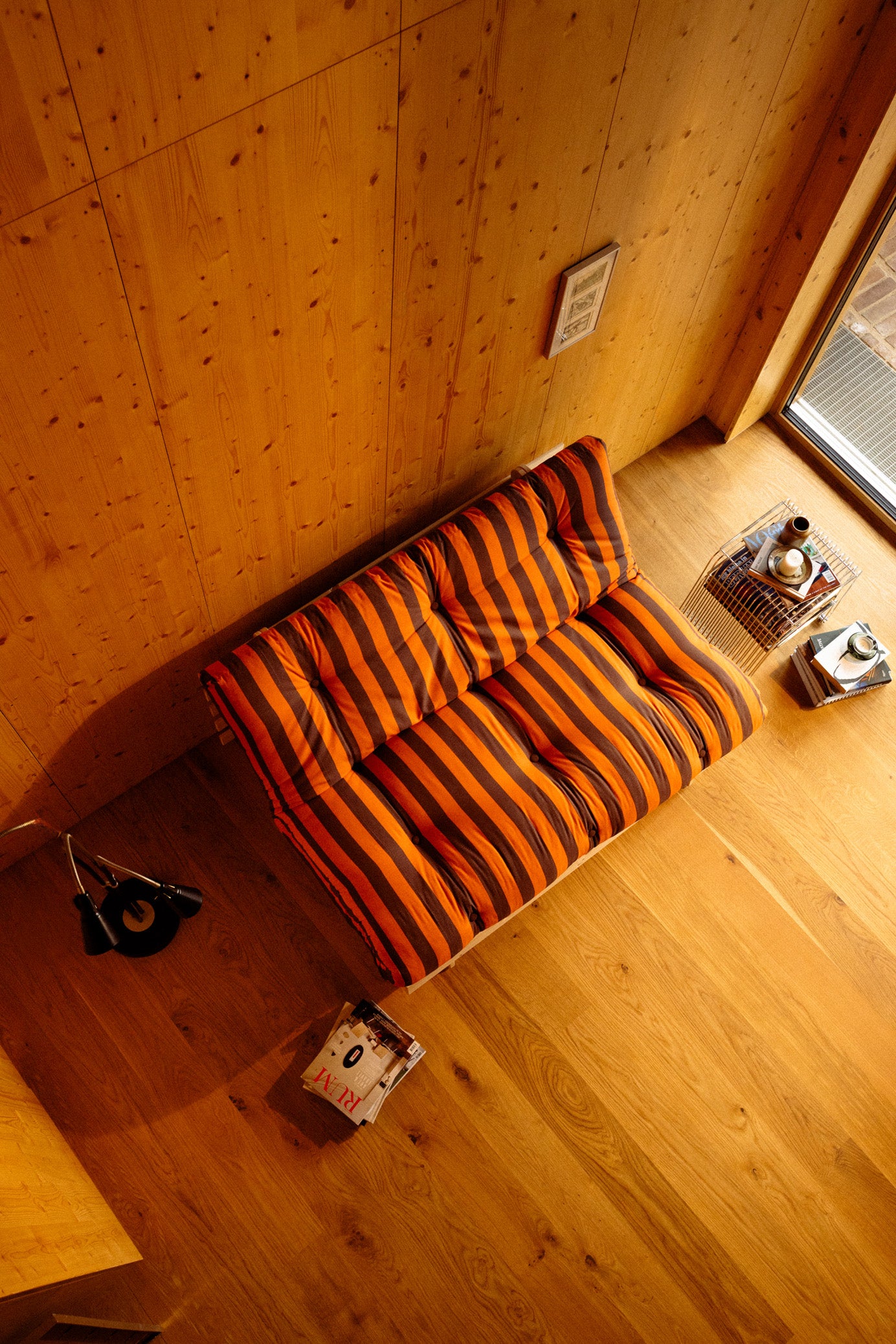 ROOTS RAW 140 X 200 W. ROOTS MATTRESS ORANGE-BROWN