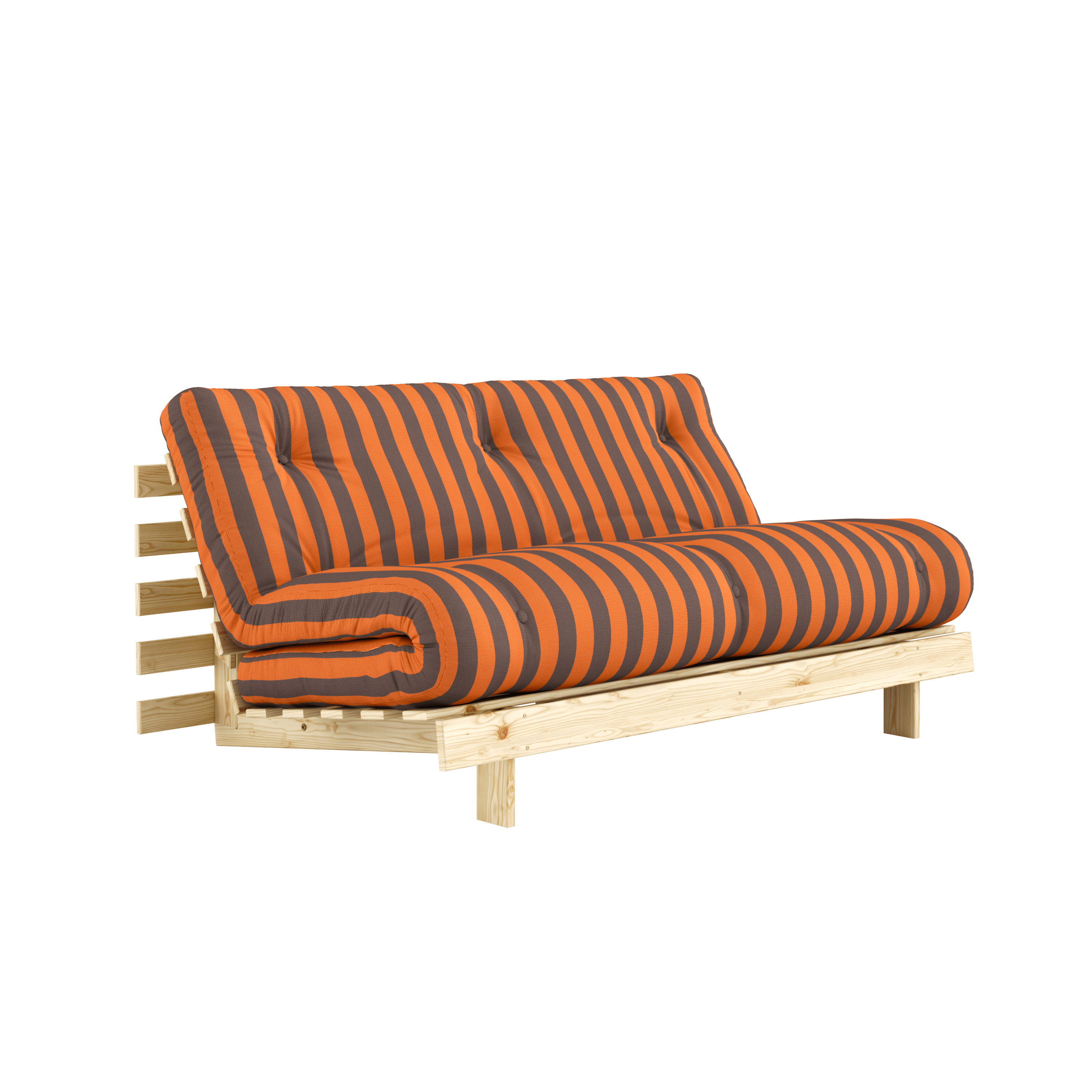 ROOTS RAW 160 X 200 W. ROOTS MATTRESS ORANGE-BROWN