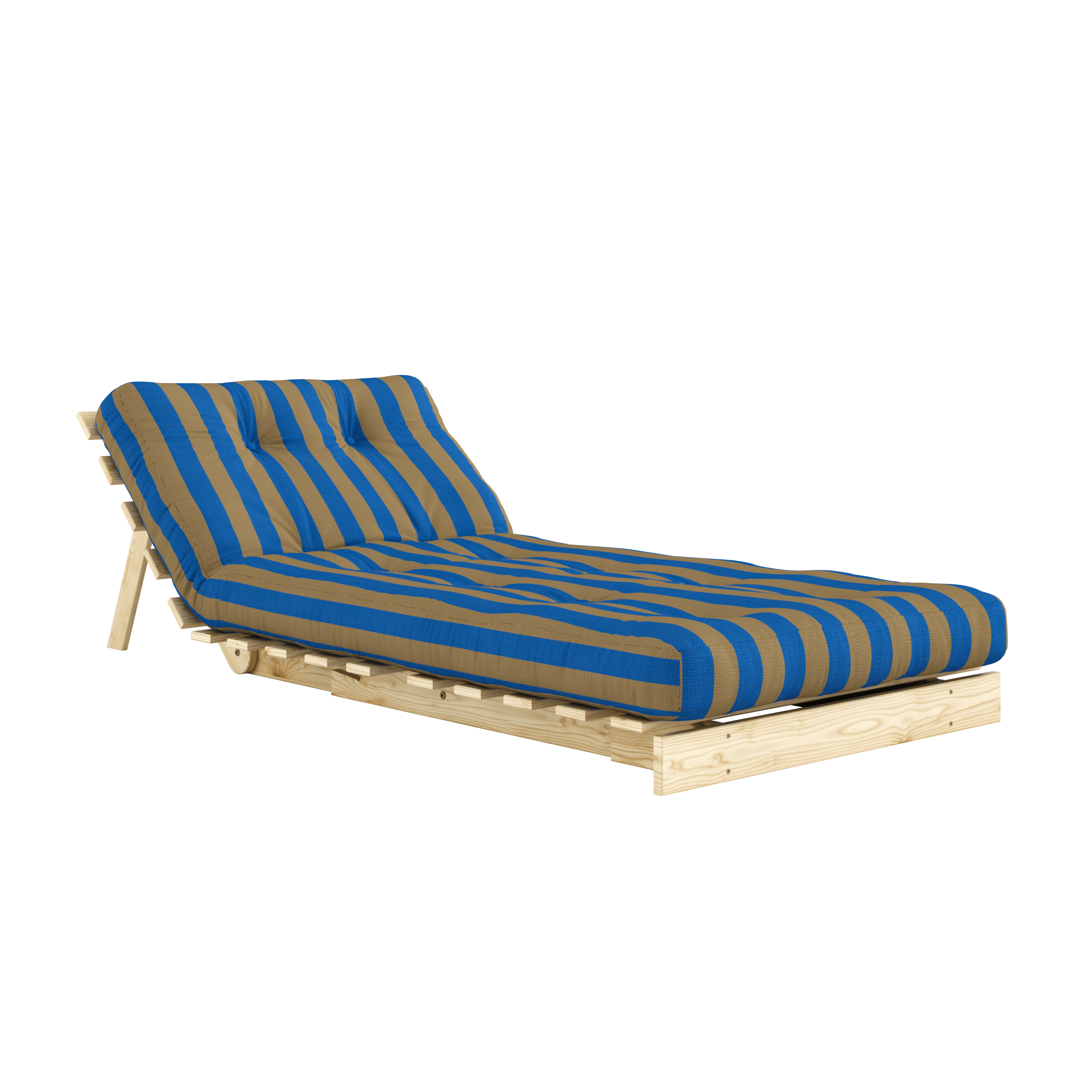 ROOTS RAW 90 X 200 W. ROOTS MATTRESS BROWN-BLUE