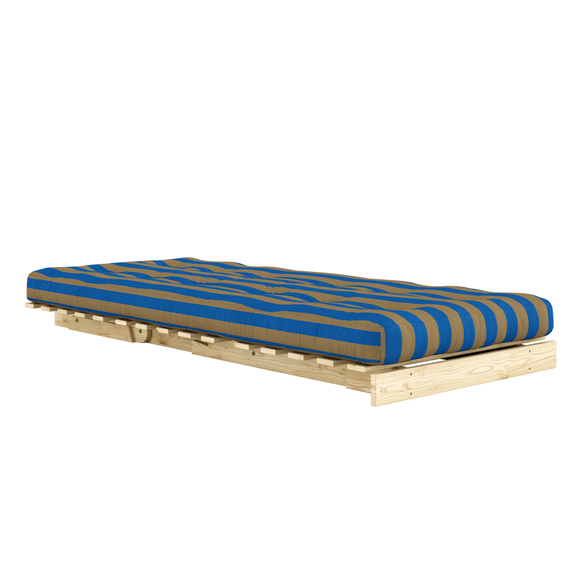 ROOTS RAW 90 X 200 W. ROOTS MATTRESS BROWN-BLUE