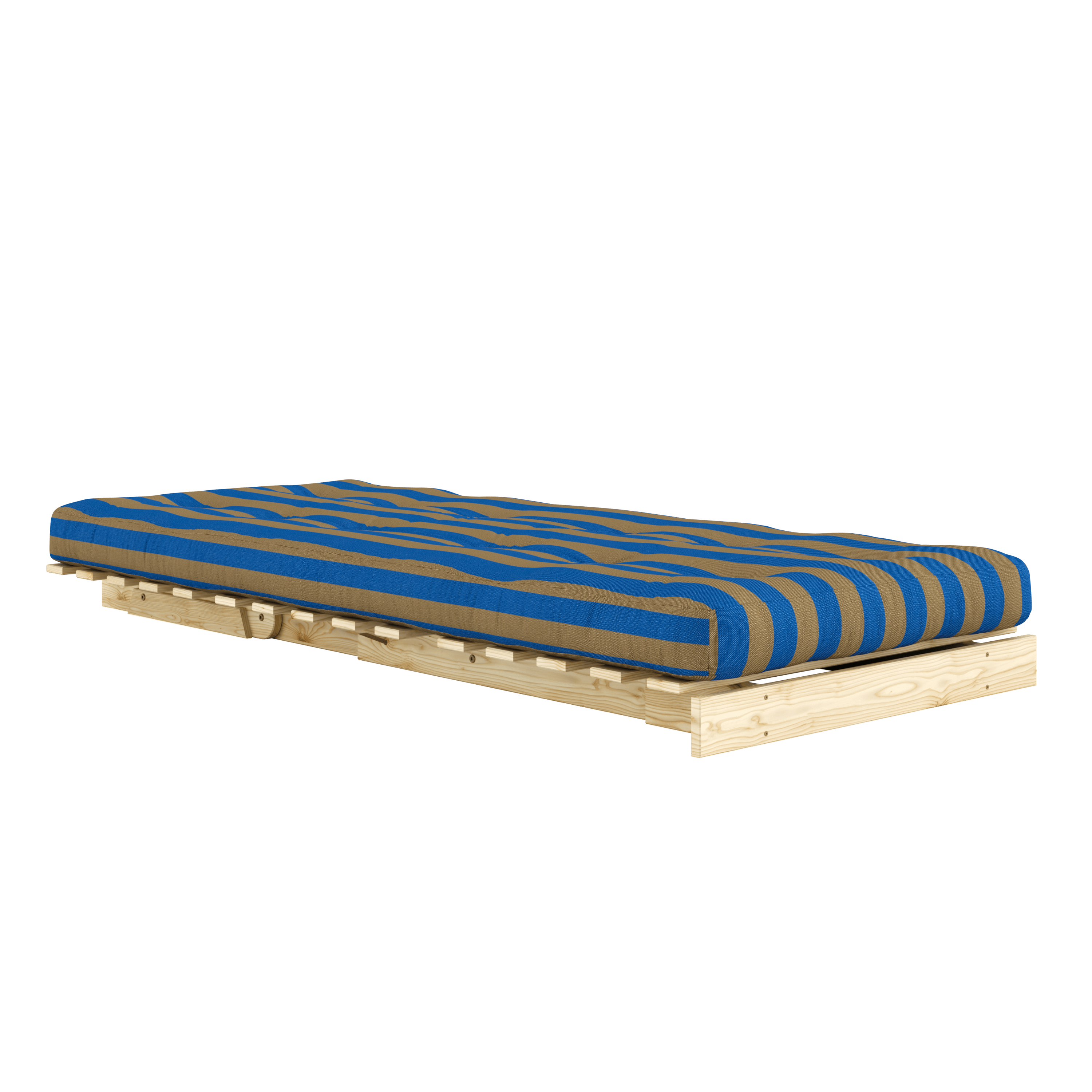 ROOTS RAW 90 X 200 W. ROOTS MATTRESS BROWN-BLUE