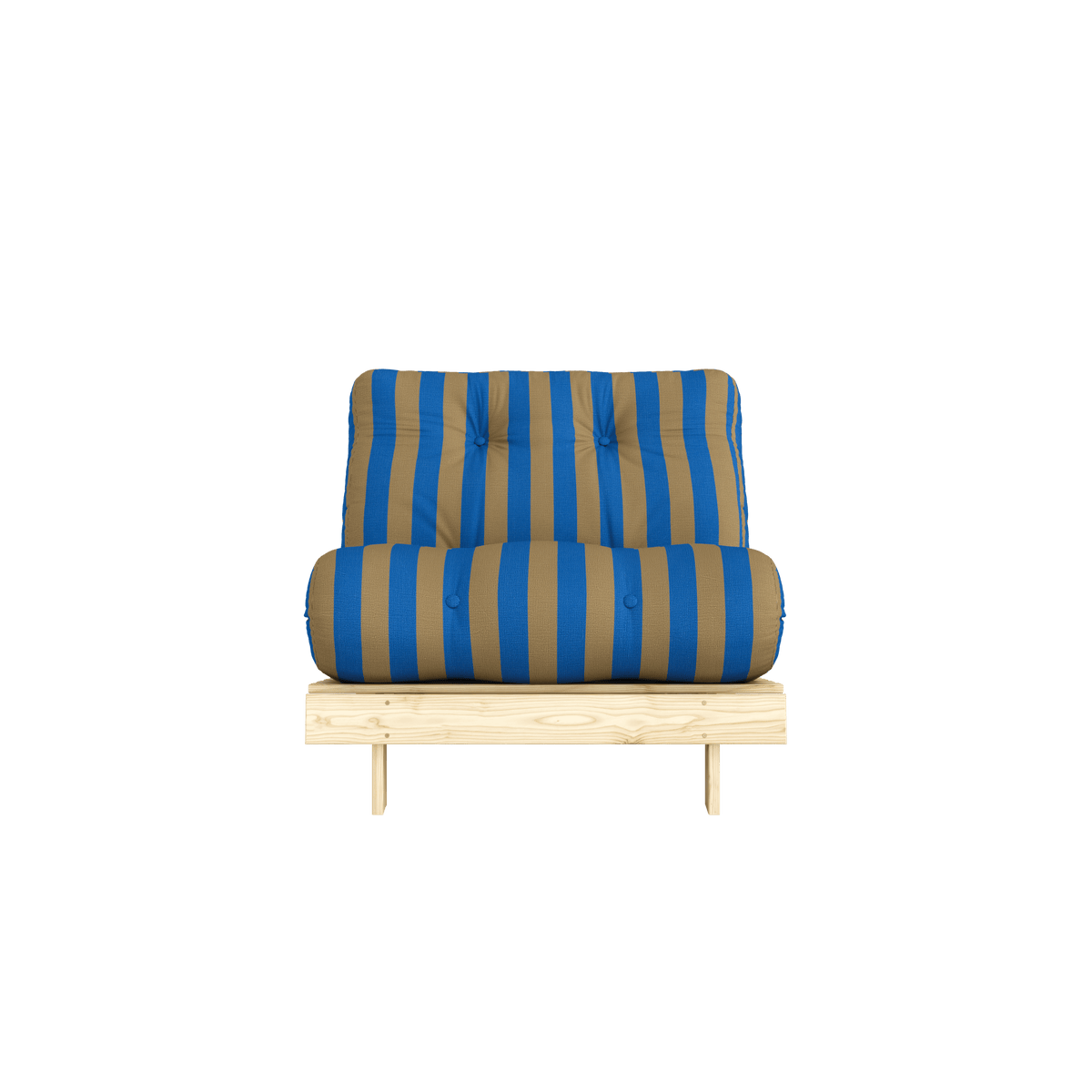 ROOTS RAW 90 X 200 W. ROOTS MATTRESS BROWN-BLUE