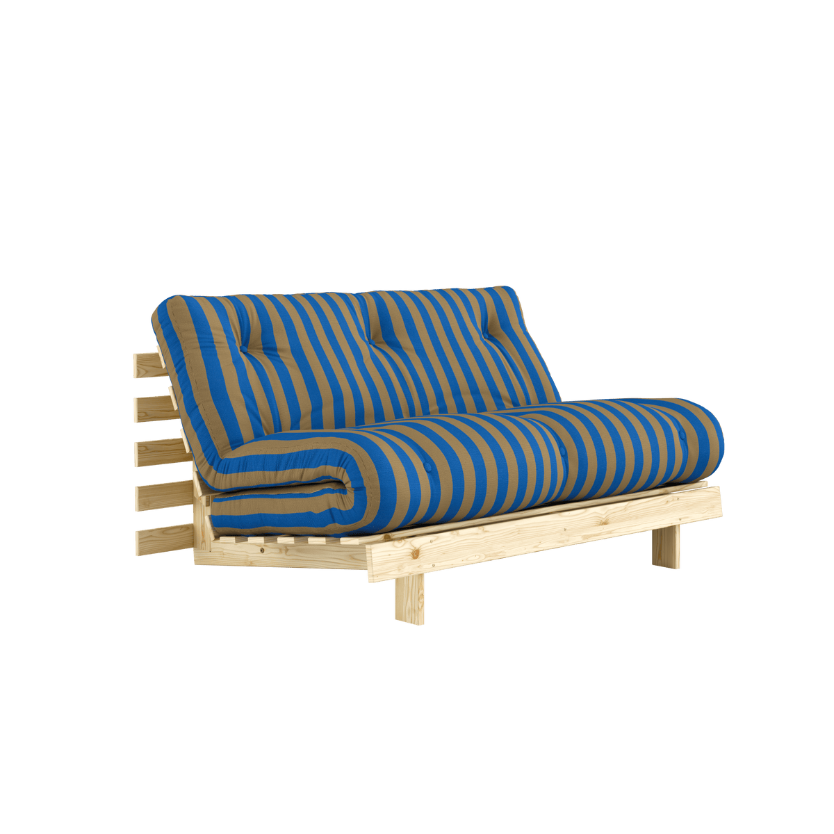 ROOTS RAW 140 X 200 W. ROOTS MATTRESS BROWN-BLUE