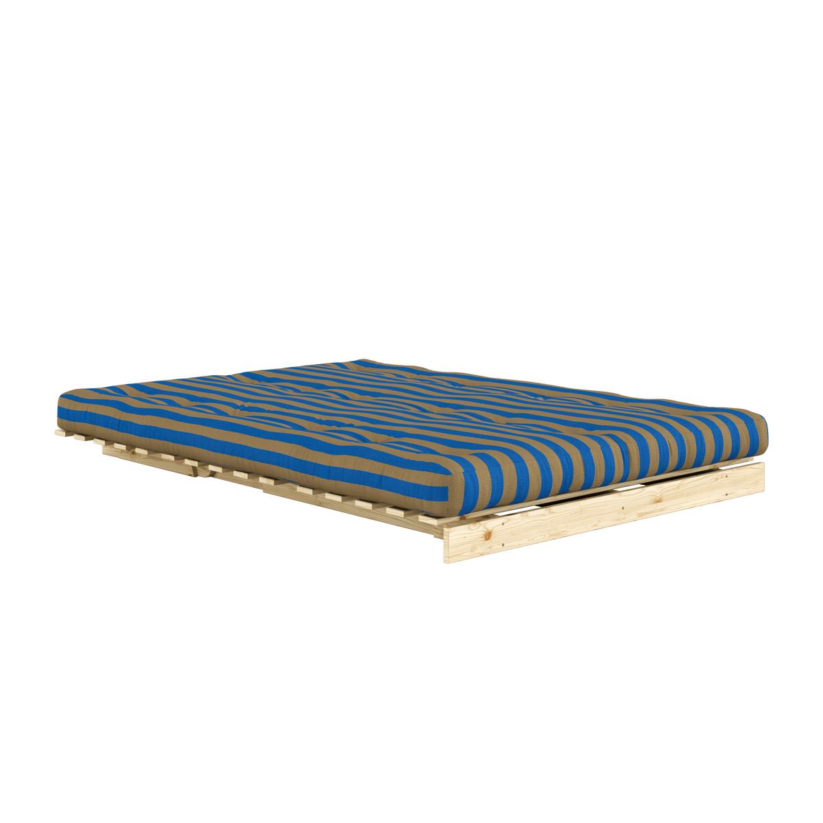ROOTS RAW 140 X 200 W. ROOTS MATTRESS BROWN-BLUE