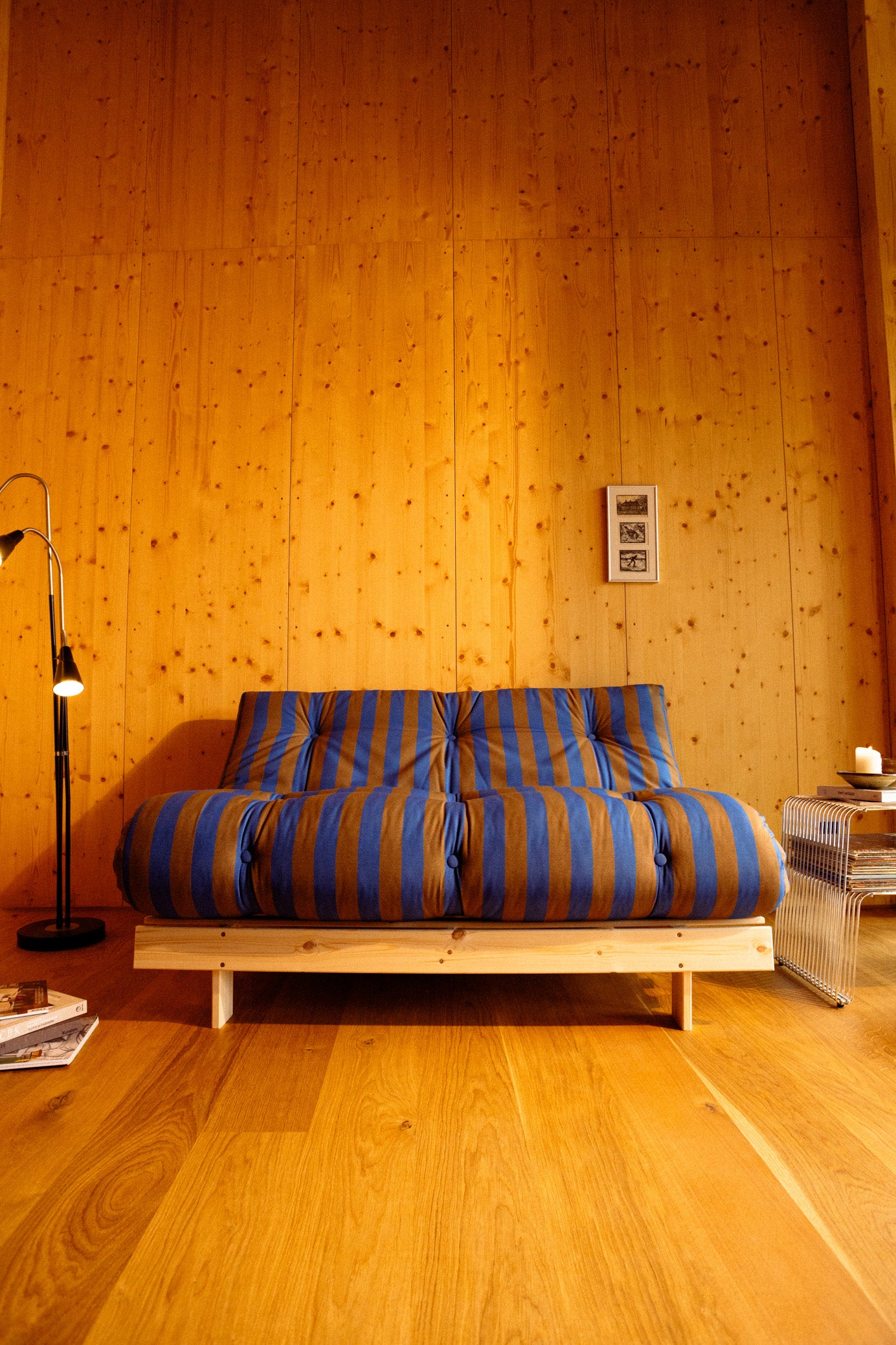 ROOTS RAW 90 X 200 W. ROOTS MATTRESS BROWN-BLUE