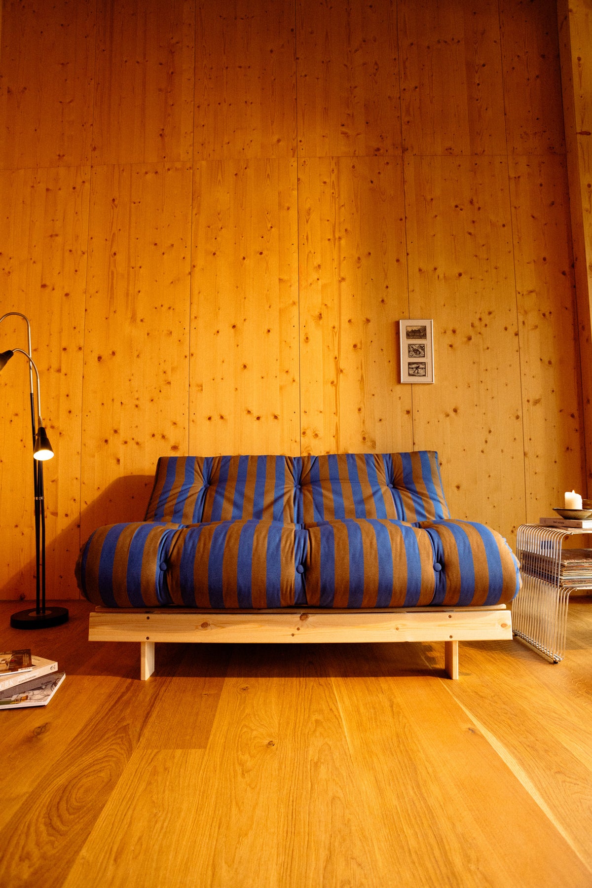 ROOTS RAW 160 X 200 W. ROOTS MATTRESS BROWN-BLUE