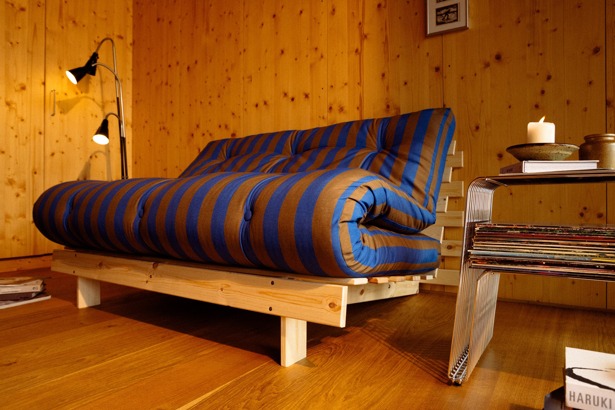 ROOTS RAW 90 X 200 W. ROOTS MATTRESS BROWN-BLUE