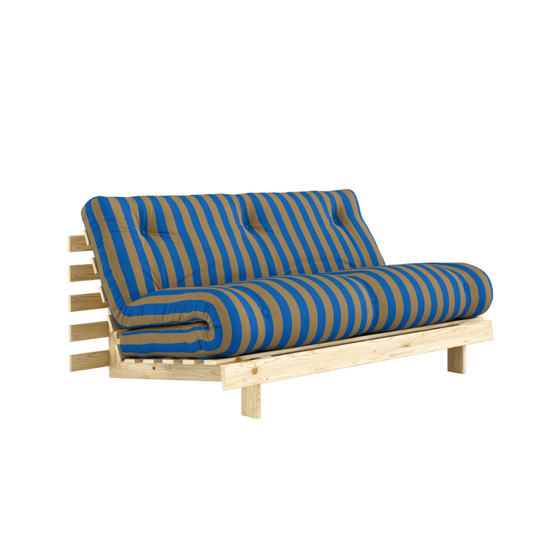 ROOTS RAW 160 X 200 W. ROOTS MATTRESS BROWN-BLUE
