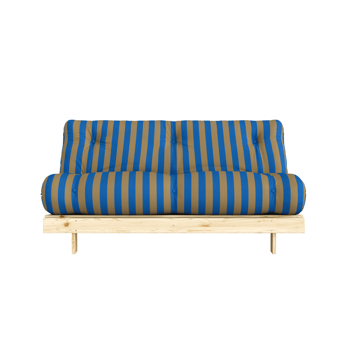 ROOTS RAW 160 X 200 W. ROOTS MATTRESS BROWN-BLUE
