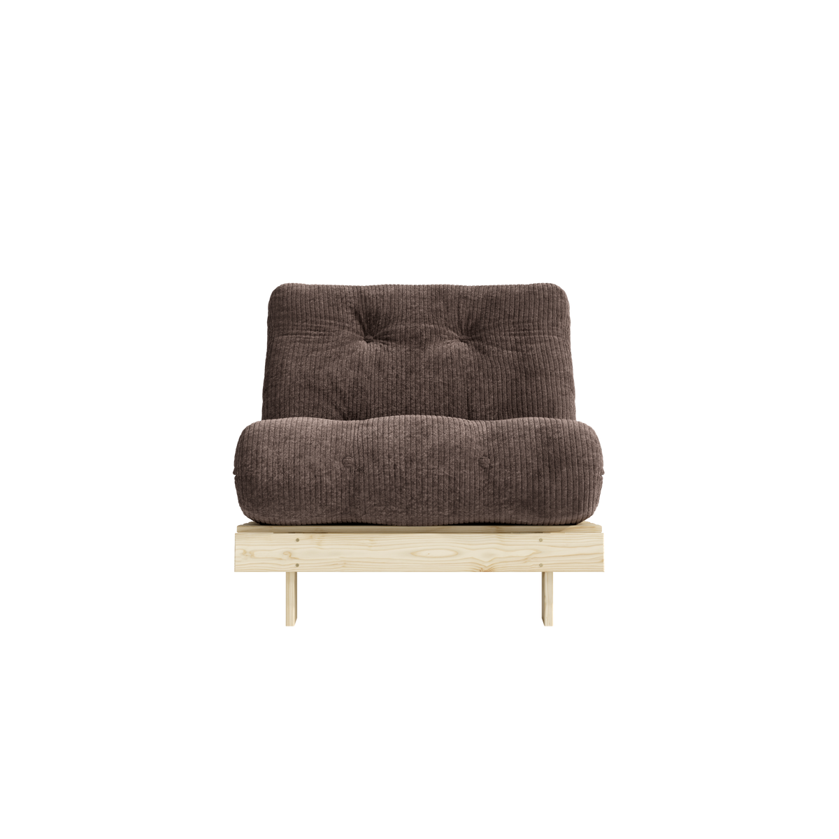 ROOTS RAW 90 X 200 W. ROOTS MATTRESS DARK COCOA