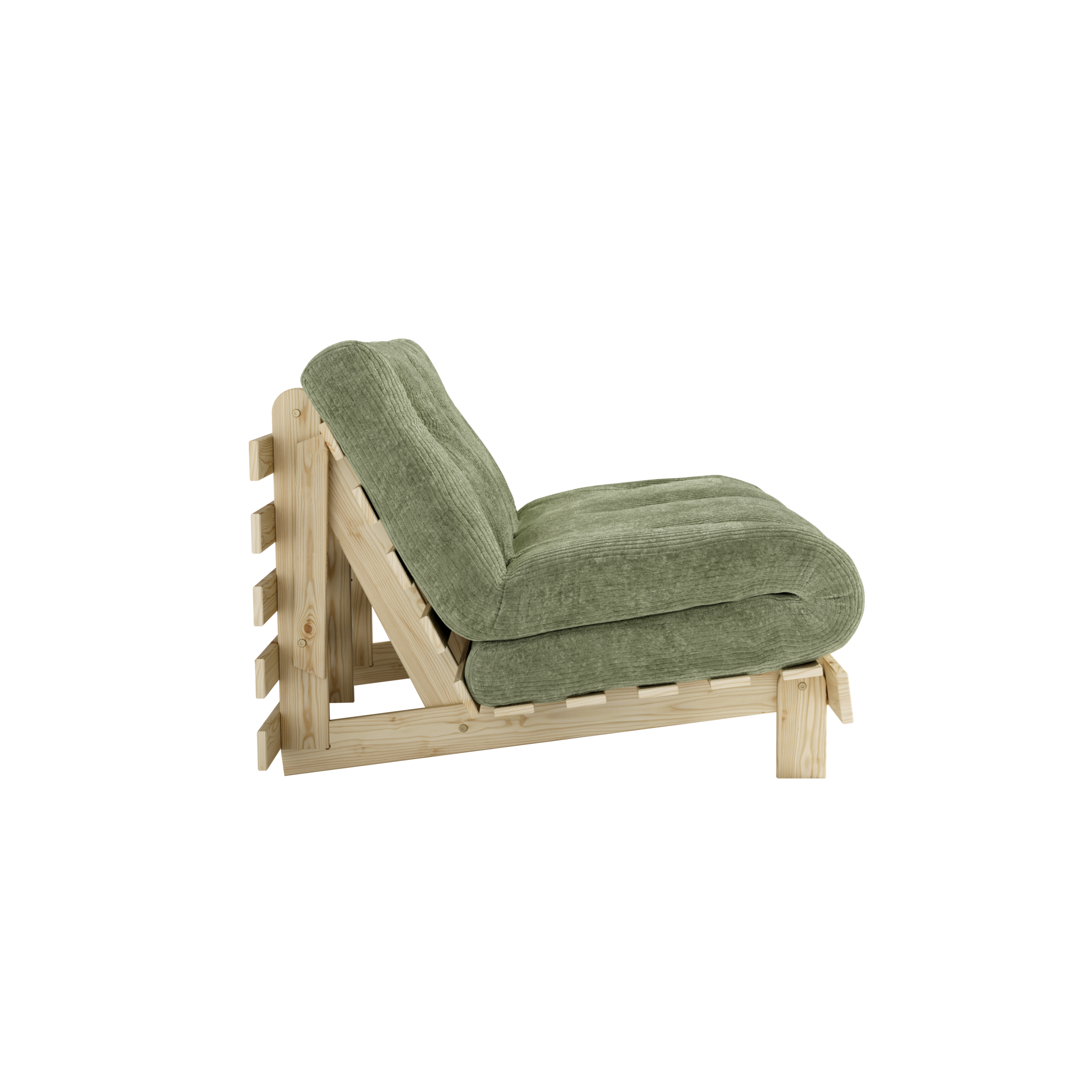 ROOTS RAW 140 X 200 W. ROOTS MATTRESS KHAKI GREEN