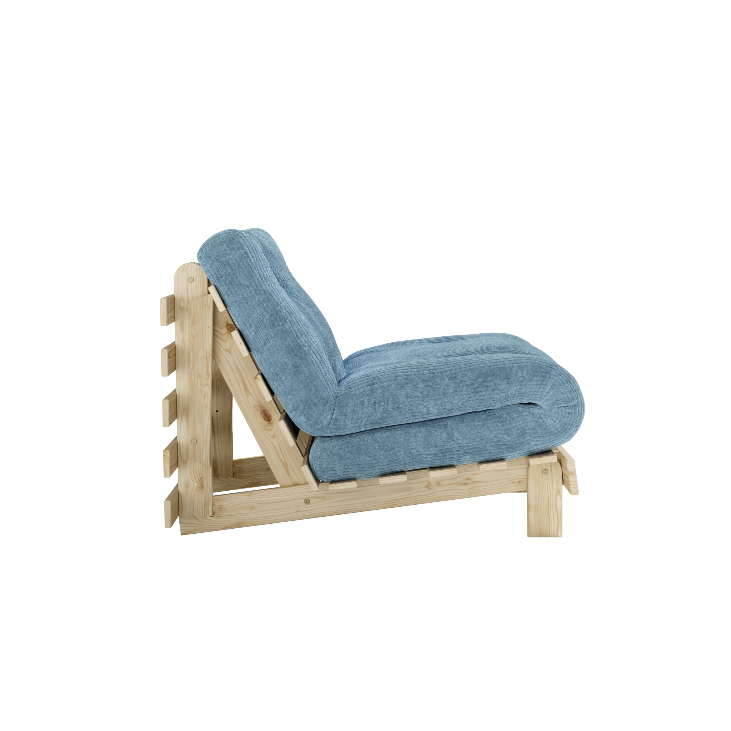 ROOTS RAW 90 X 200 W. ROOTS MATTRESS HAZY BLUE