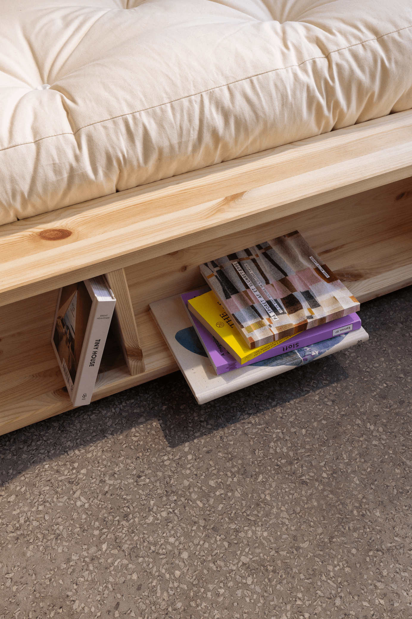ZIGGY BED CLEAR LACQUERED 90 X 200
