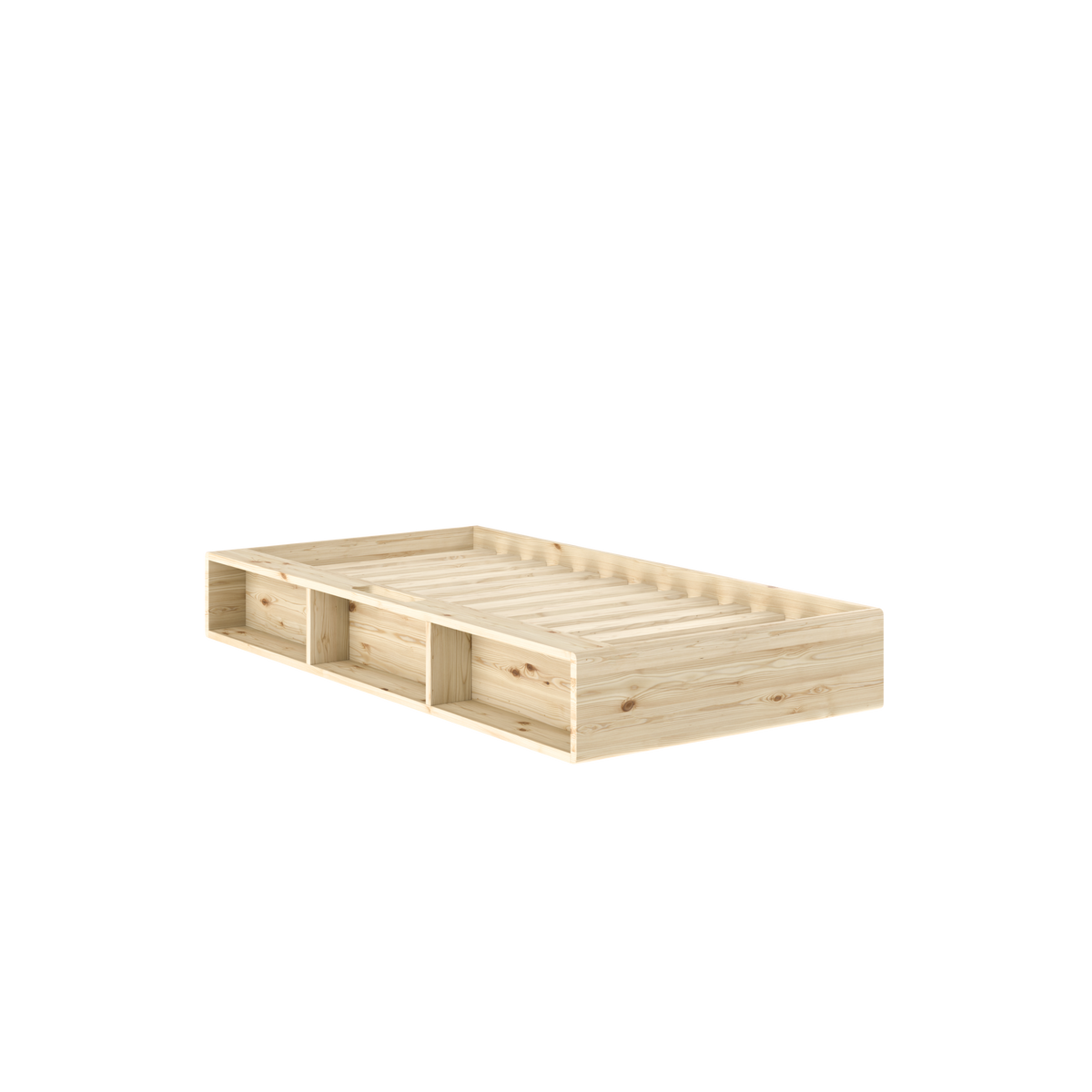 ZIGGY BED CLEAR LACQUERED 90 X 200