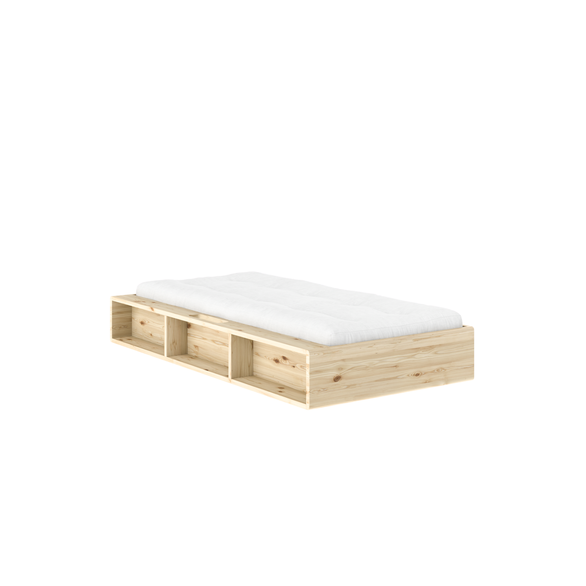 ZIGGY BED CLEAR LACQUERED 90 X 200