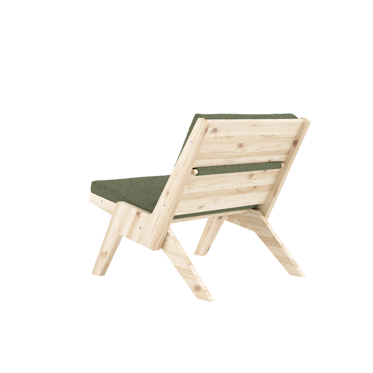 SWAY LOUNGE CHAIR RAW W. EVERGREEN MATTRESS