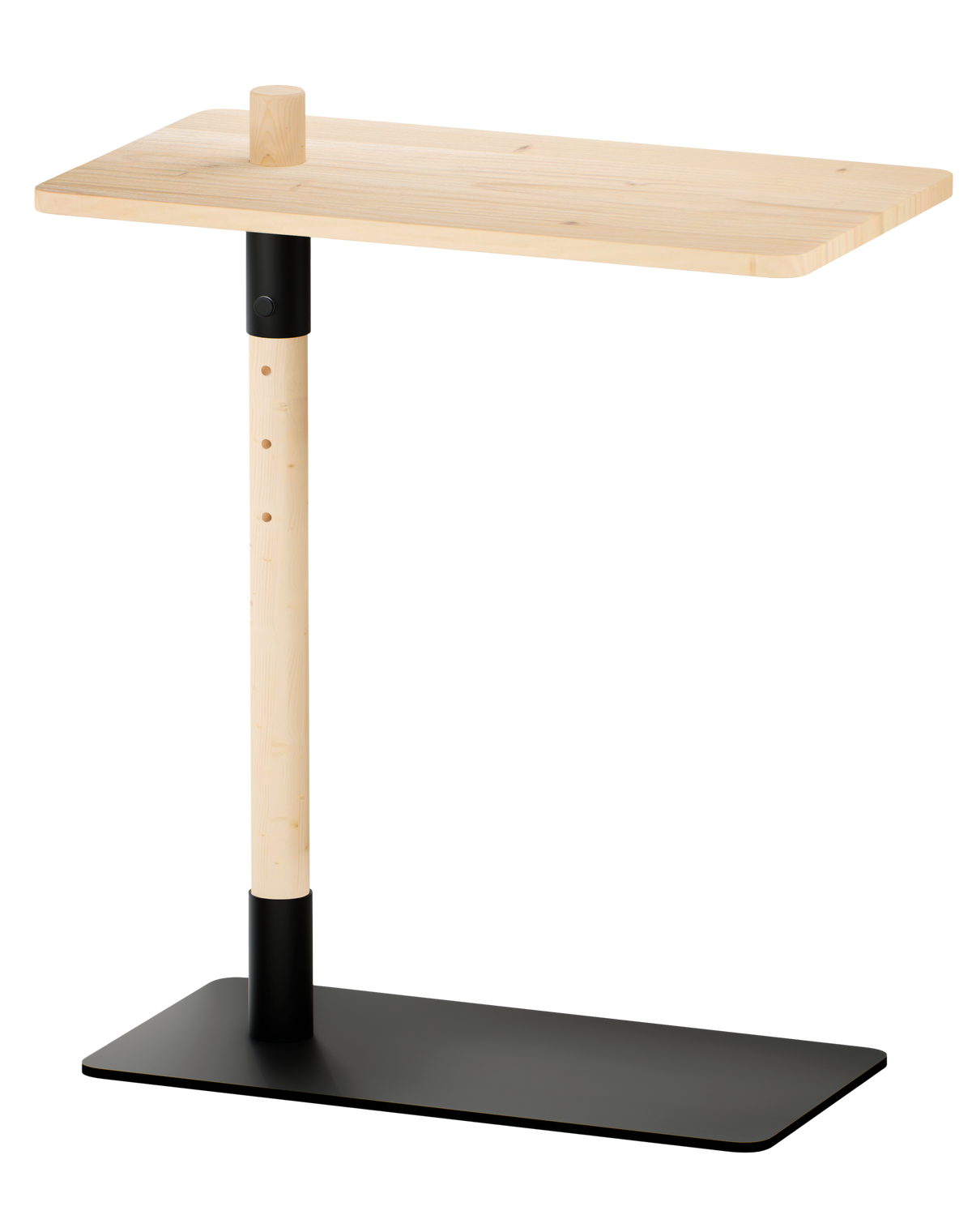 ADJUST TABLE CLEAR LACQUERED