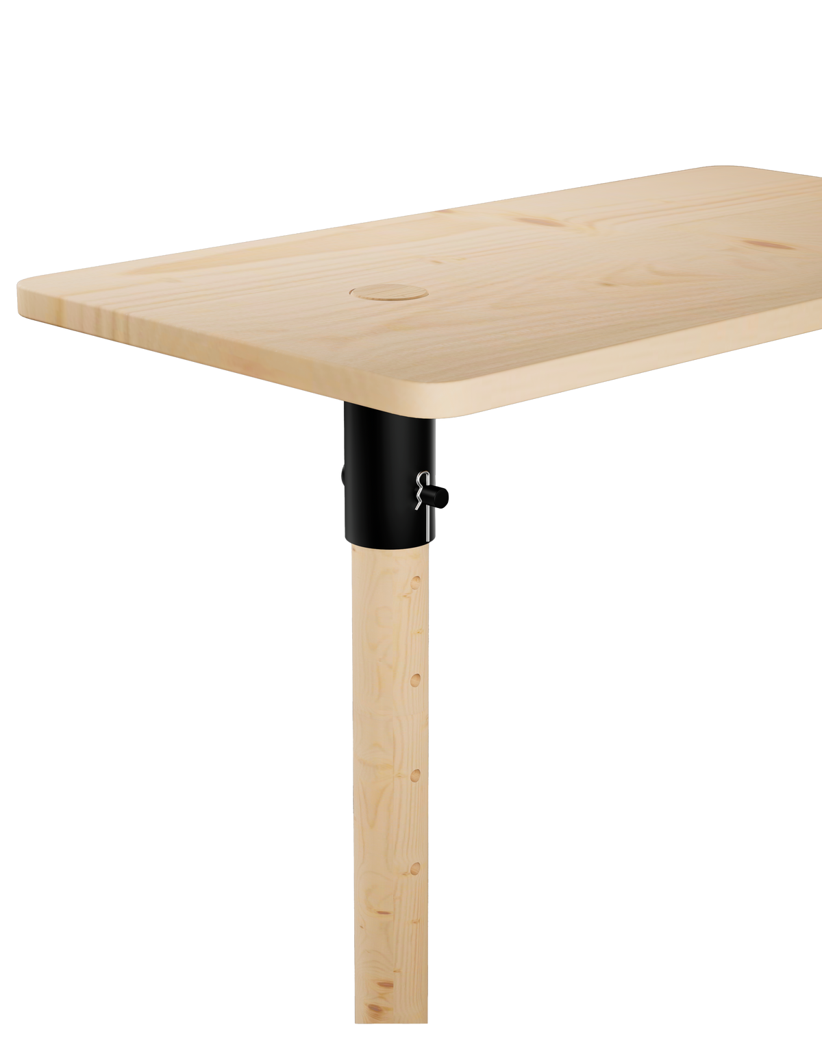 ADJUST TABLE CLEAR LACQUERED