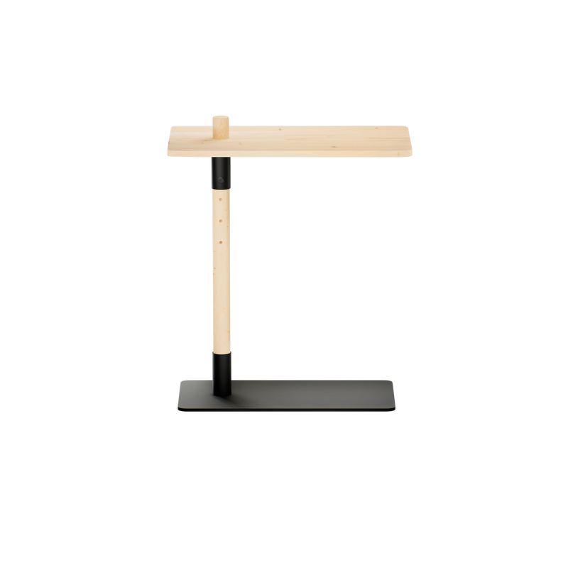 ADJUST TABLE CLEAR LACQUERED